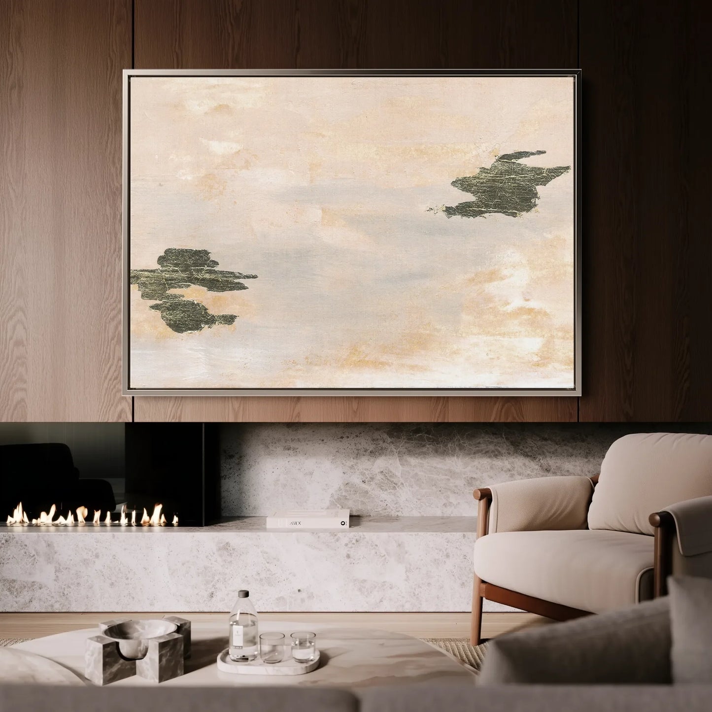 Abstract Canvas Wall Art WAD004-A 90 x 60 cm / Stretched on hidden frame