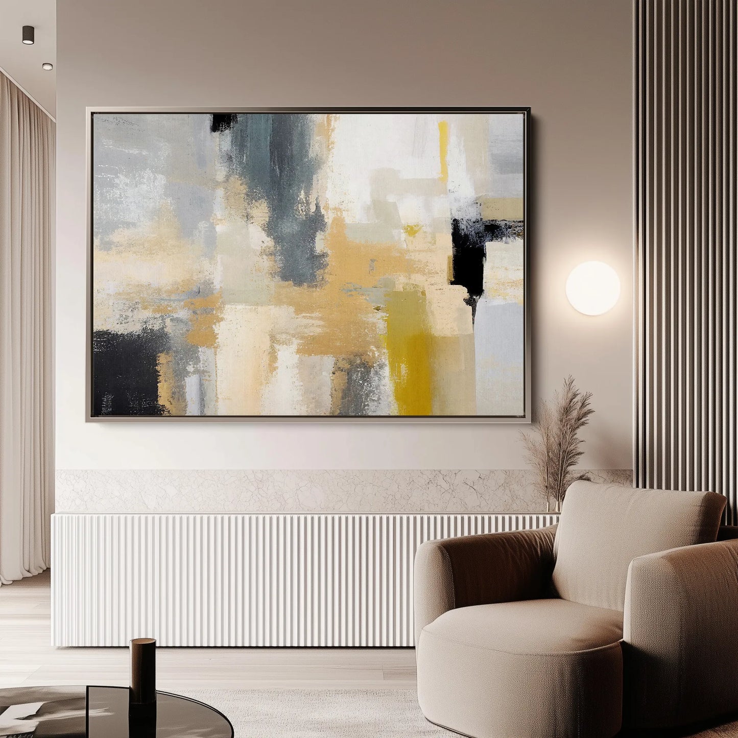 Abstract Canvas Wall Art WAD005-A 90 x 60 cm / Stretched on hidden frame