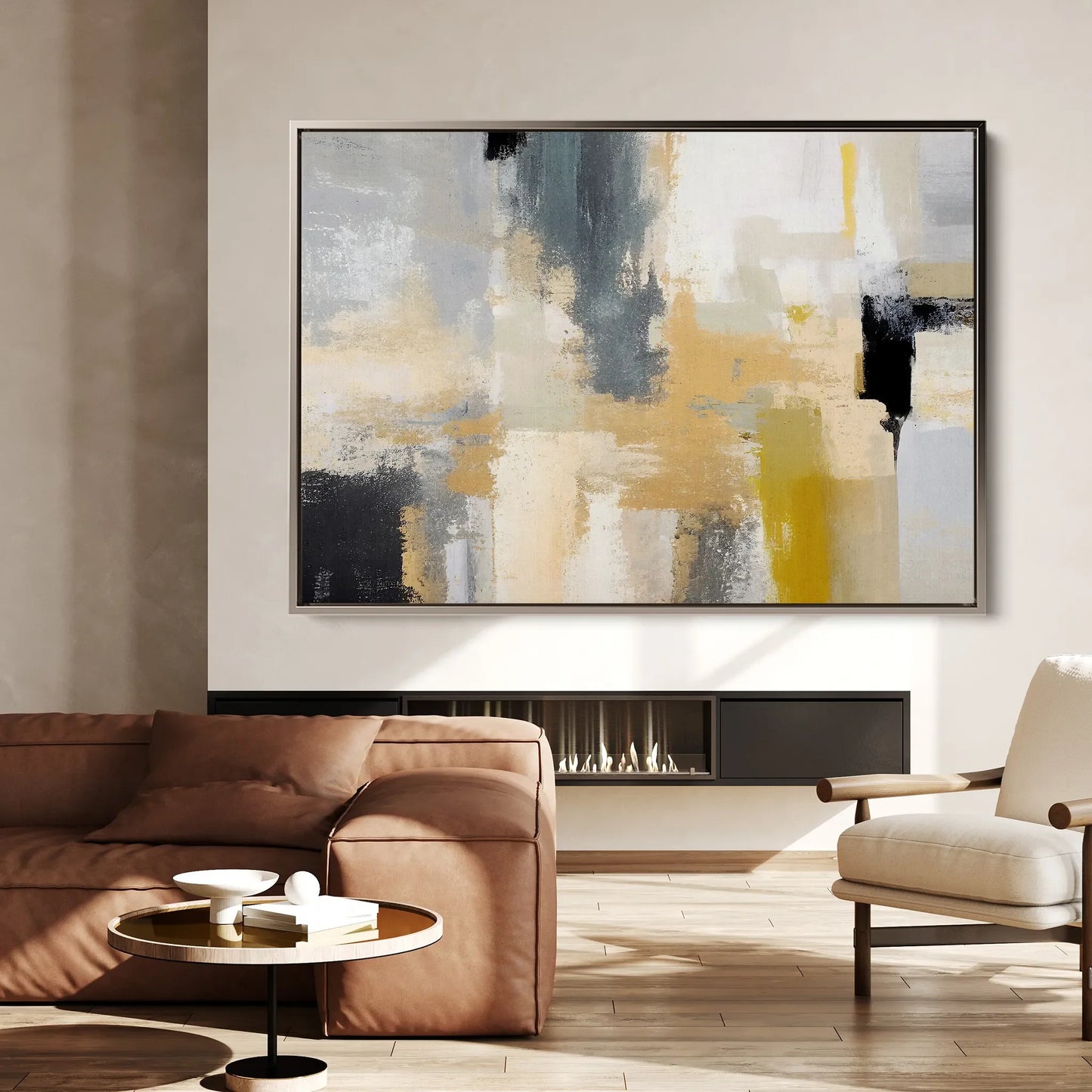 Abstract Canvas Wall Art WAD005-A 90 x 60 cm / Stretched on hidden frame