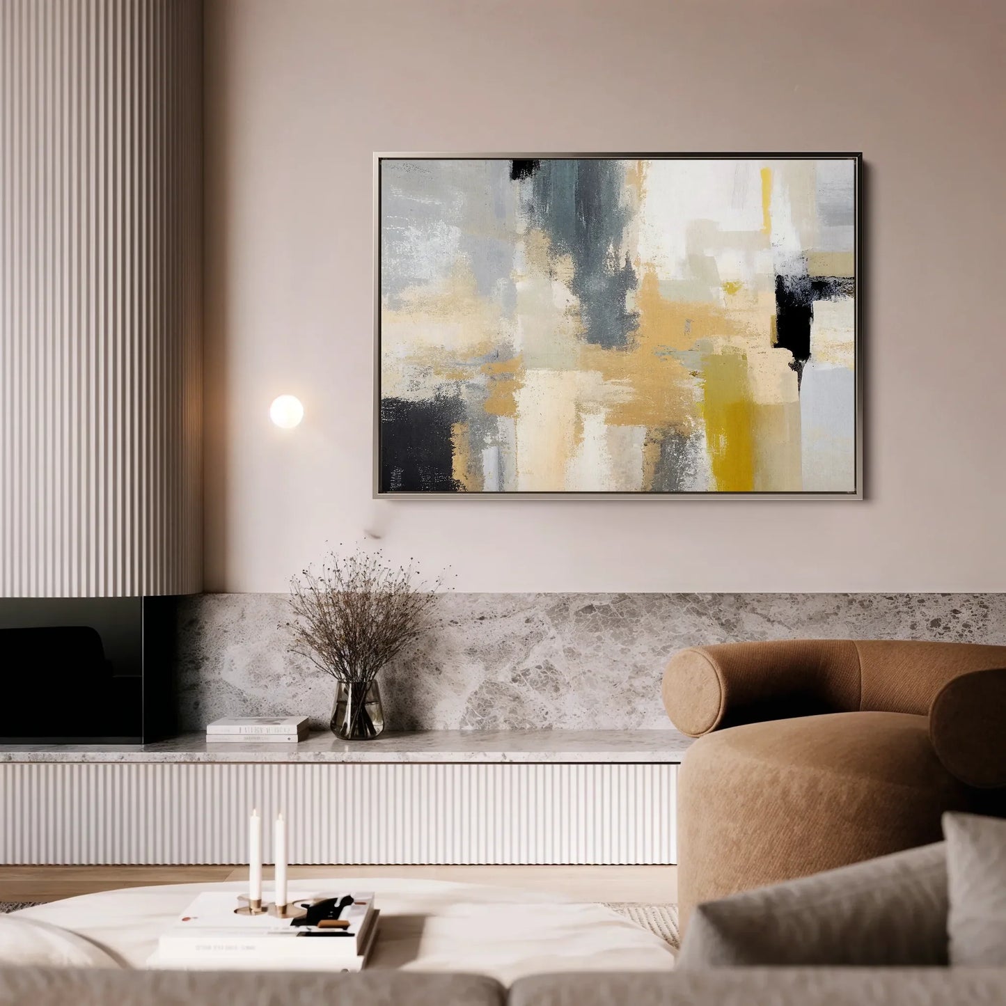 Abstract Canvas Wall Art WAD005-A 90 x 60 cm / Stretched on hidden frame