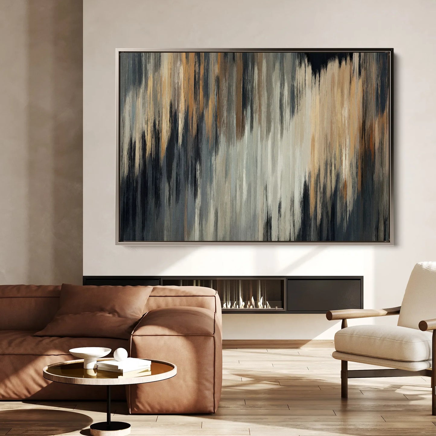 Abstract Canvas Wall Art WAD006-A 90 x 60 cm / Stretched on hidden frame