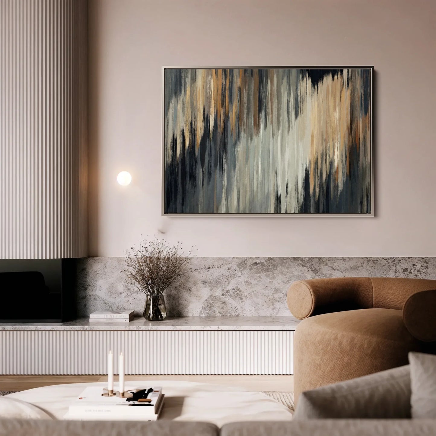 Abstract Canvas Wall Art WAD006-A 90 x 60 cm / Stretched on hidden frame