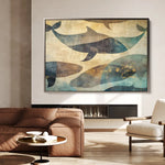 Animals 001 Canvas Art 60 x 40 cm / Black