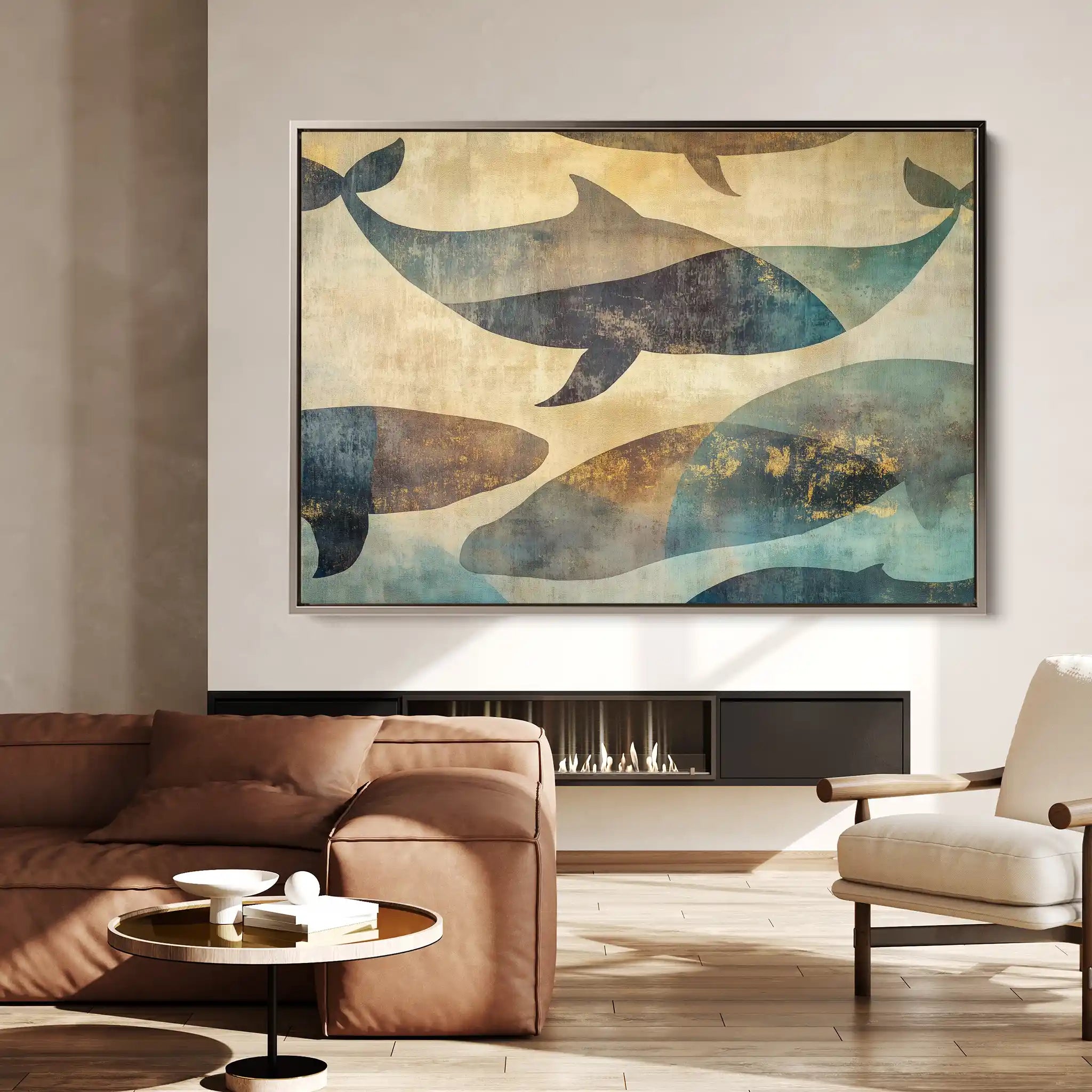 Animals 001 Canvas Art 60 x 40 cm / Black