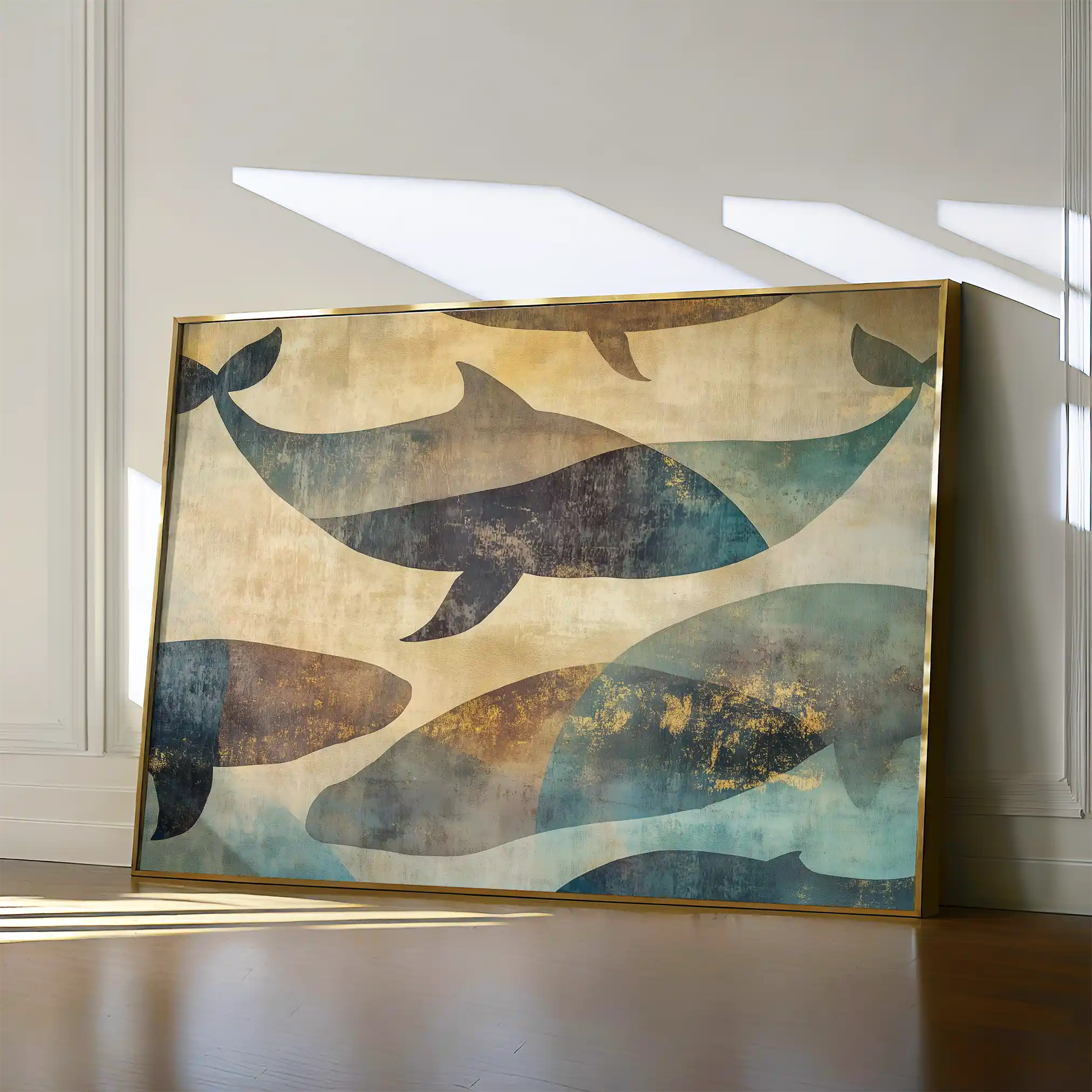 Animals 001 Canvas Art 60 x 40 cm / Black