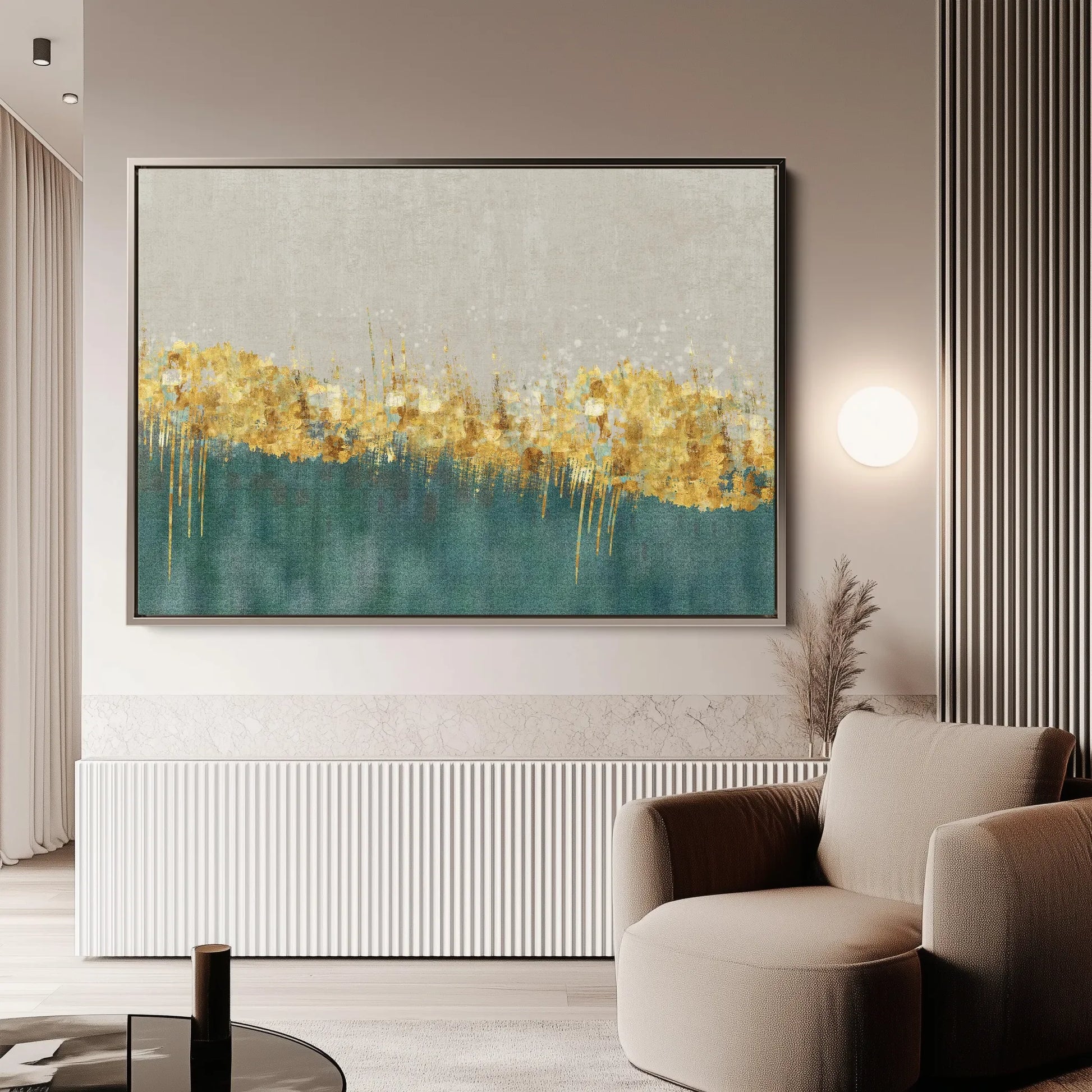 Abstract Canvas Wall Art WAD001-A 90 x 60 cm / Stretched on hidden frame