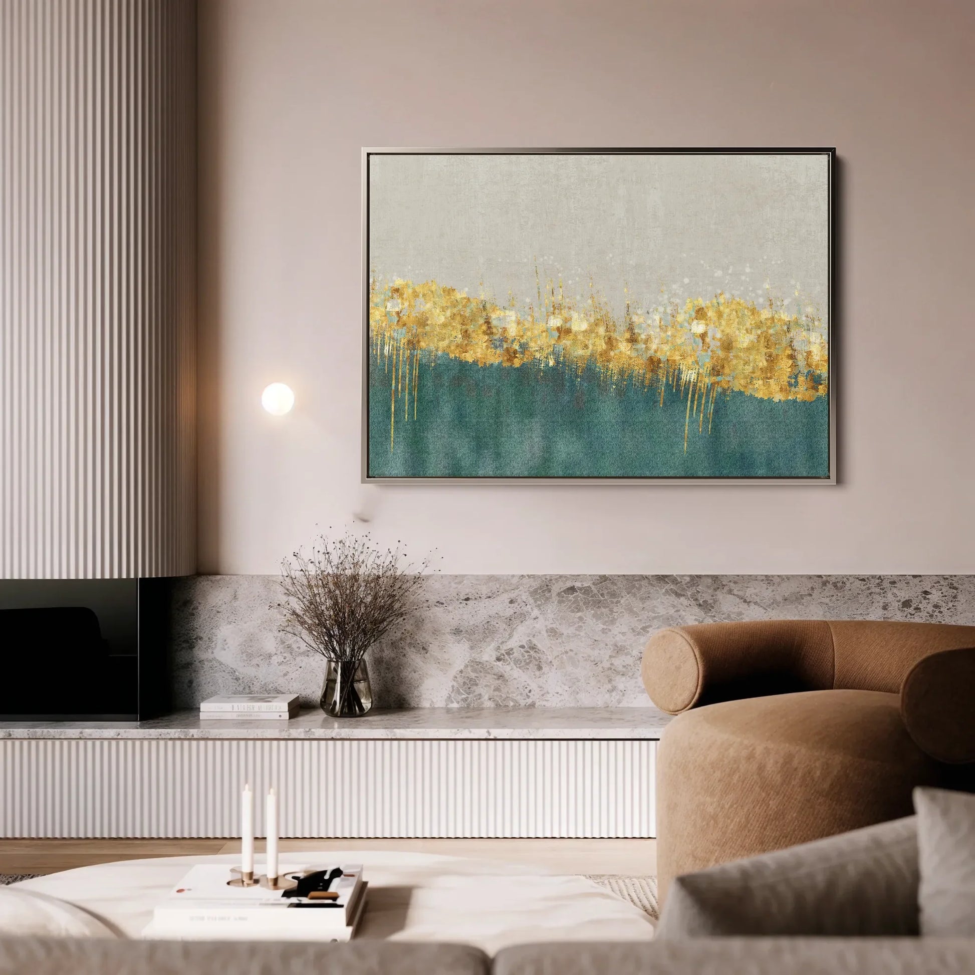Abstract Canvas Wall Art WAD001-A 90 x 60 cm / Stretched on hidden frame