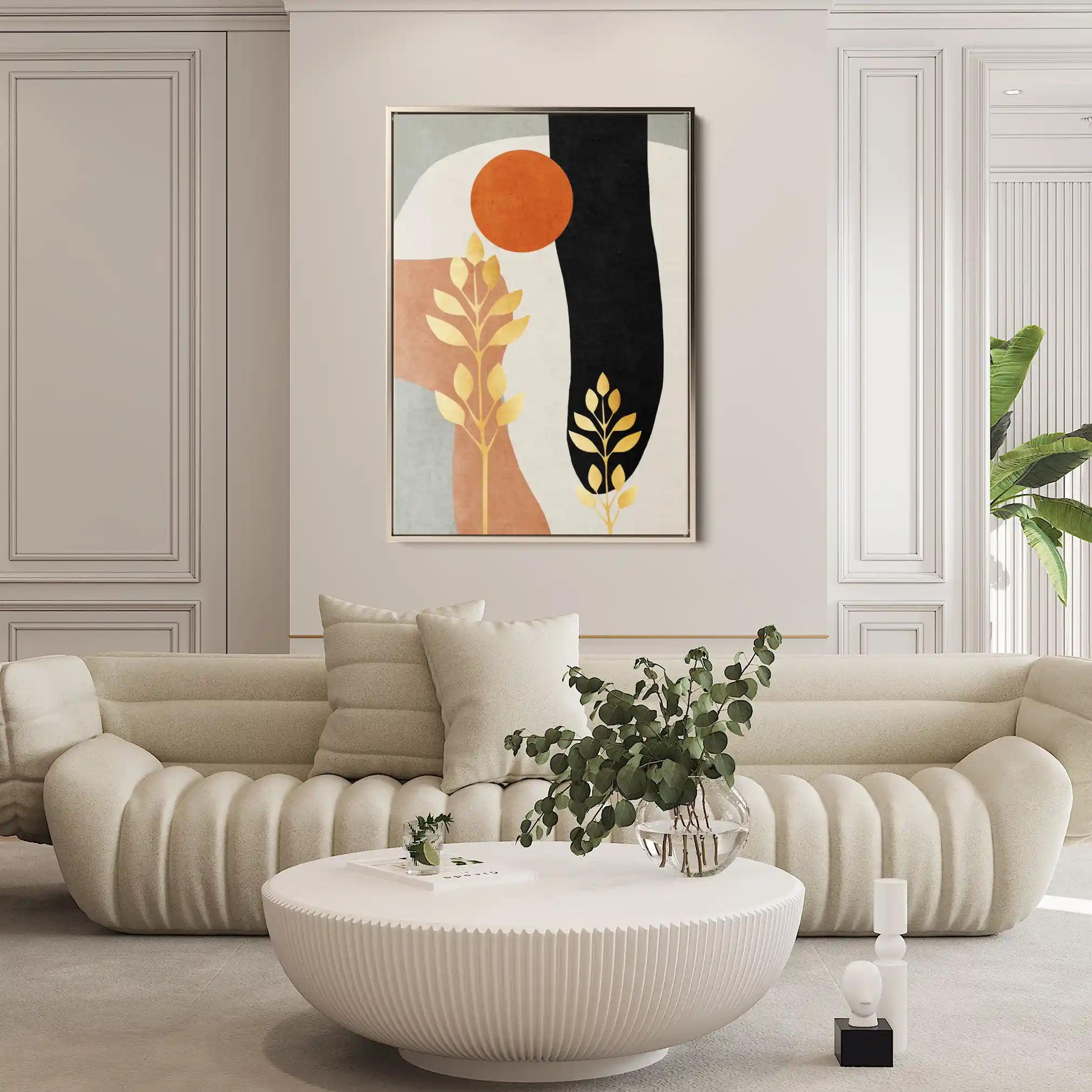 Boho 001 Canvas Art 60 x 40 cm / Black