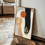 Boho 001 Canvas Art 60 x 40 cm / Black