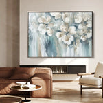 Floral 001 Canvas Art 60 x 40 cm / Black