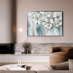 Floral 001 Canvas Art 60 x 40 cm / Black