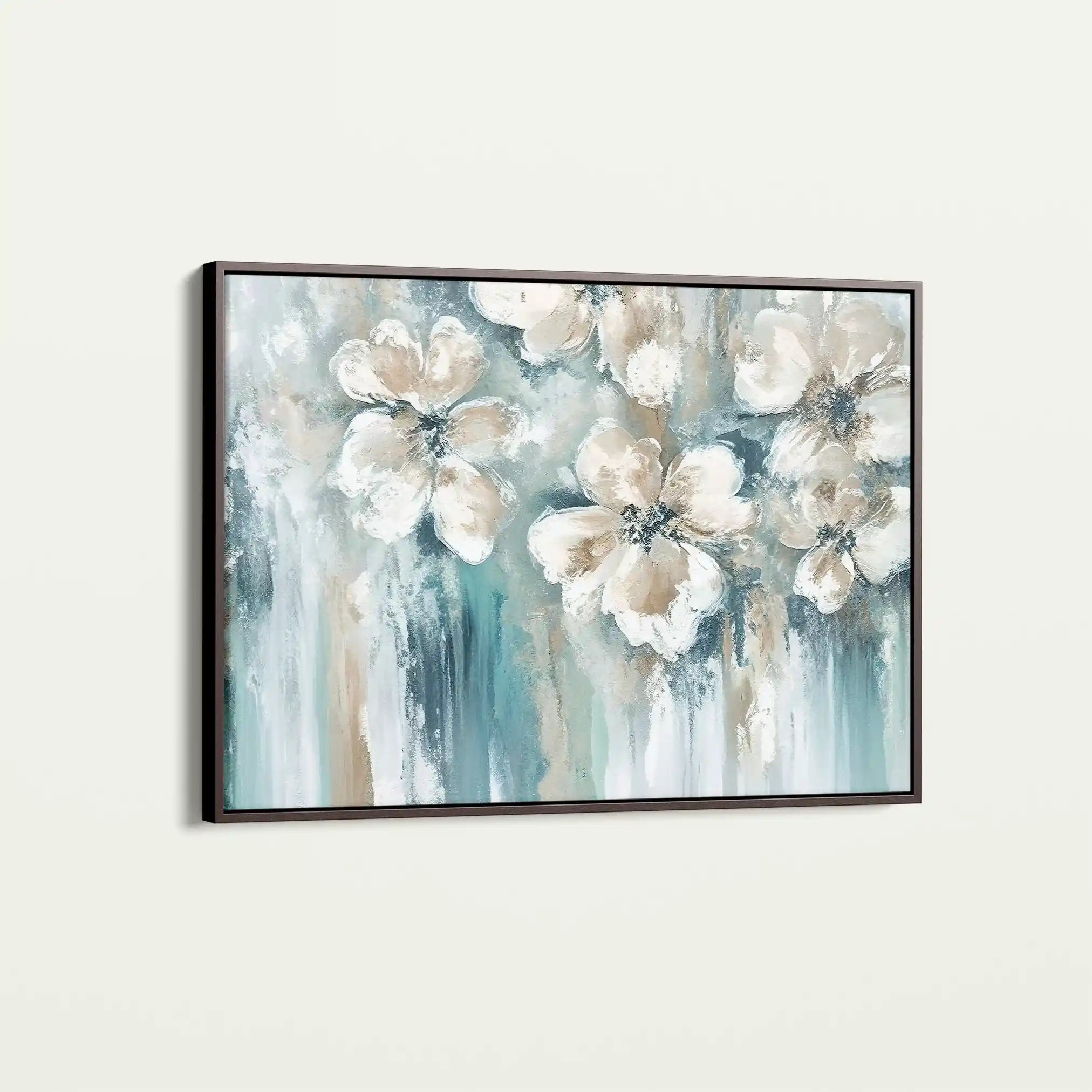 Floral 001 Canvas Art 60 x 40 cm / Black