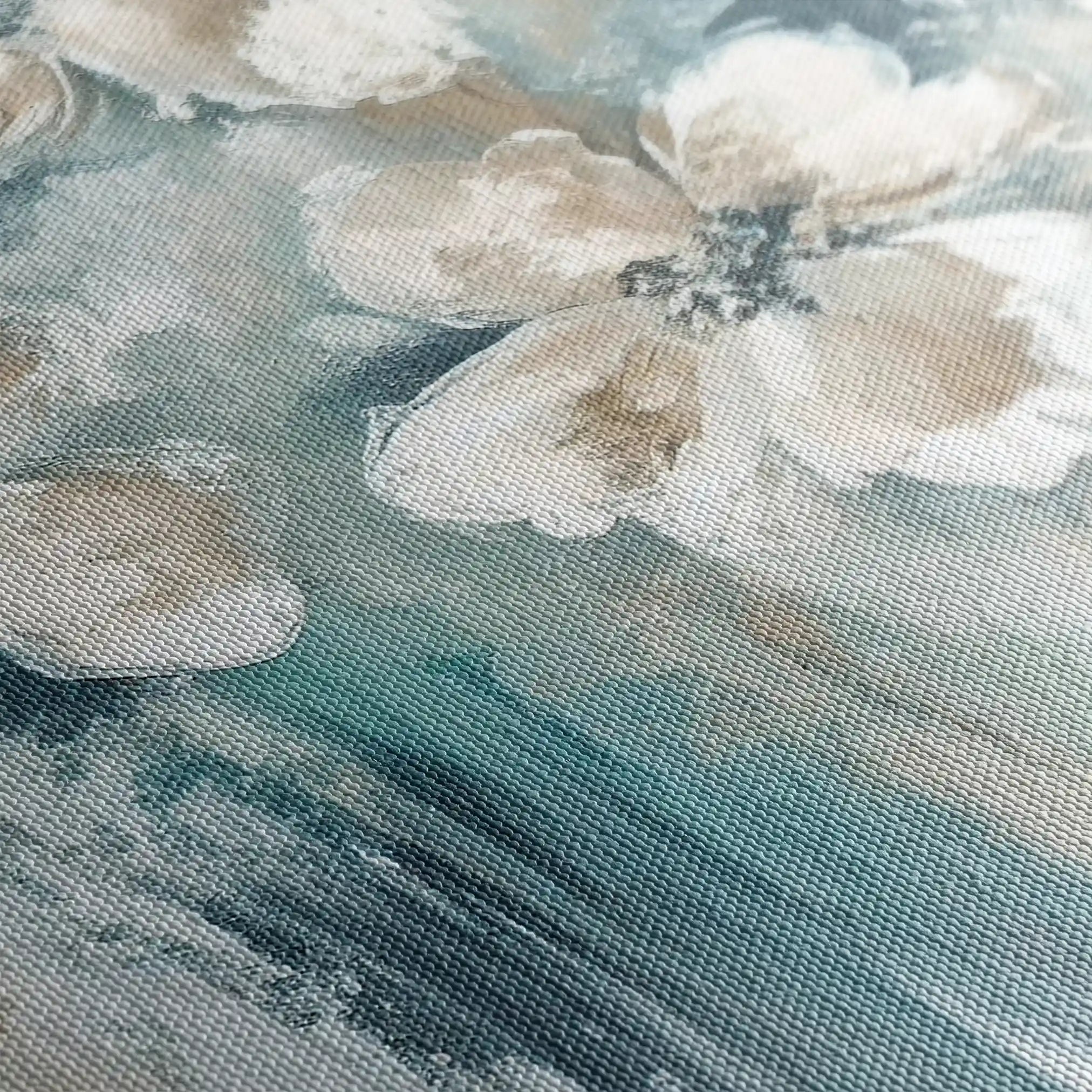 Floral 001 Canvas Art 60 x 40 cm / Black