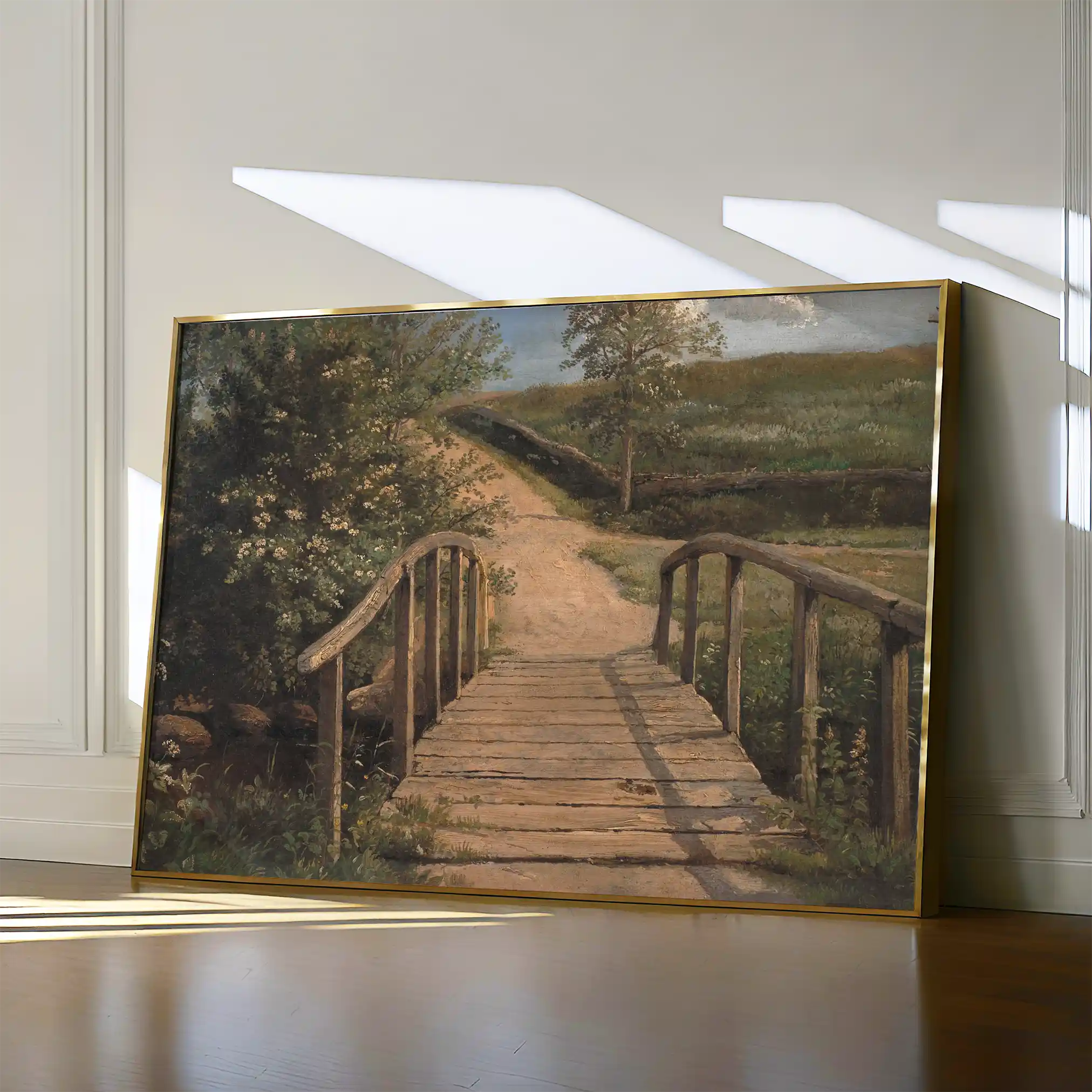 Landscape 001 Canvas Art 60 x 40 cm / Black