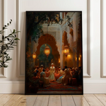 Orientalist 001 Canvas Art 60 x 40 cm / Black