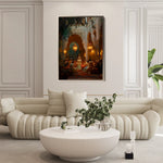Orientalist 001 Canvas Art 60 x 40 cm / Black