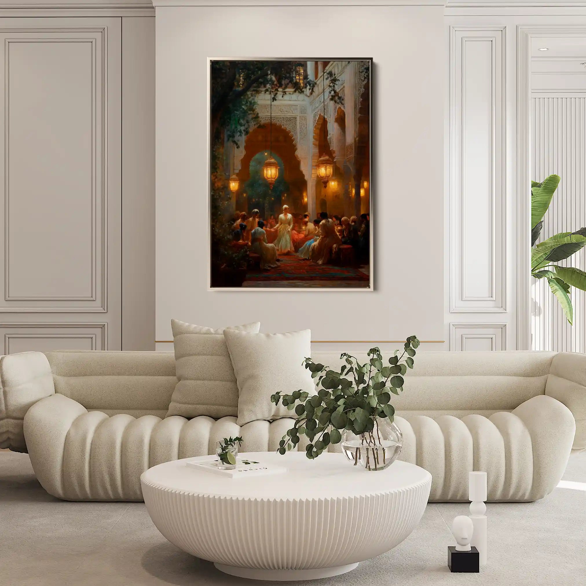 Orientalist 001 Canvas Art 60 x 40 cm / Black