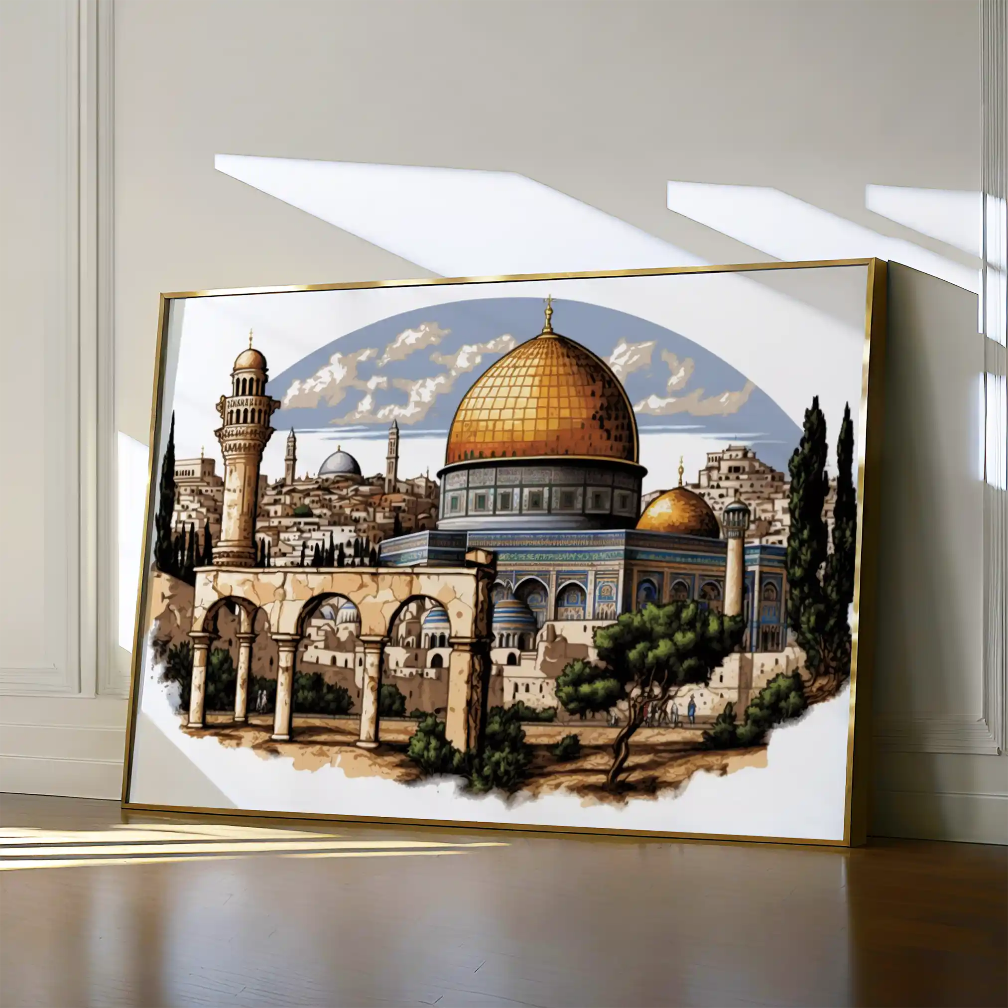 Palestine 001 Canvas Art 60 x 40 cm / Black