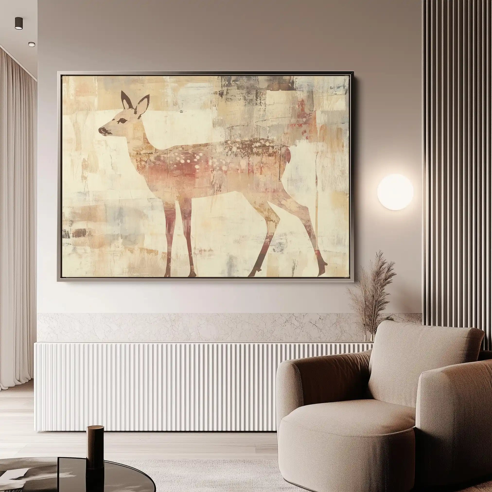 Animals 002 Canvas Art 60 x 40 cm / Black