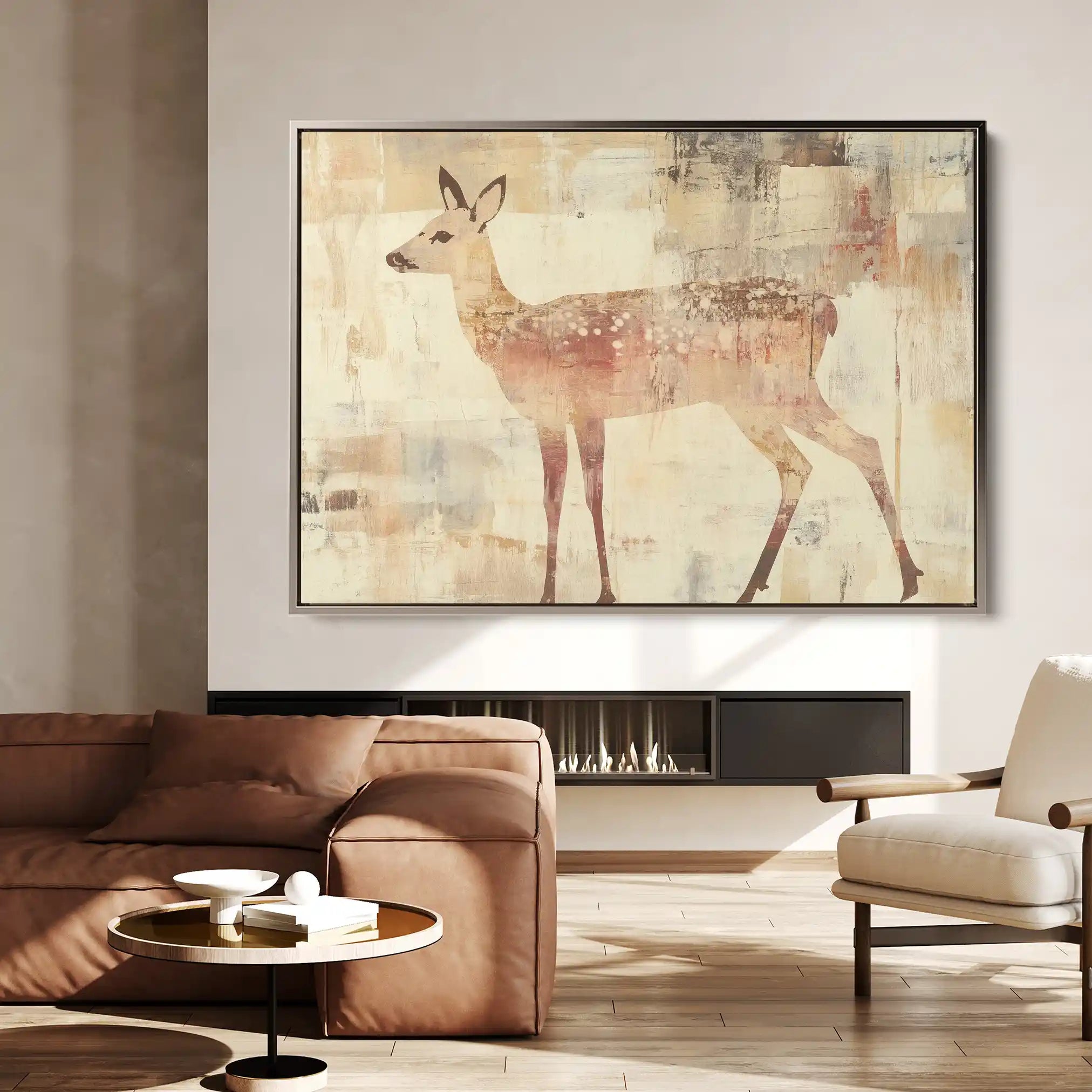 Animals 002 Canvas Art 60 x 40 cm / Black