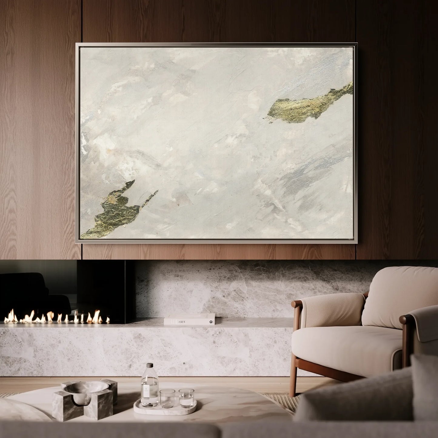 Abstract Canvas Wall Art WAD002-A 90 x 60 cm / Stretched on hidden frame