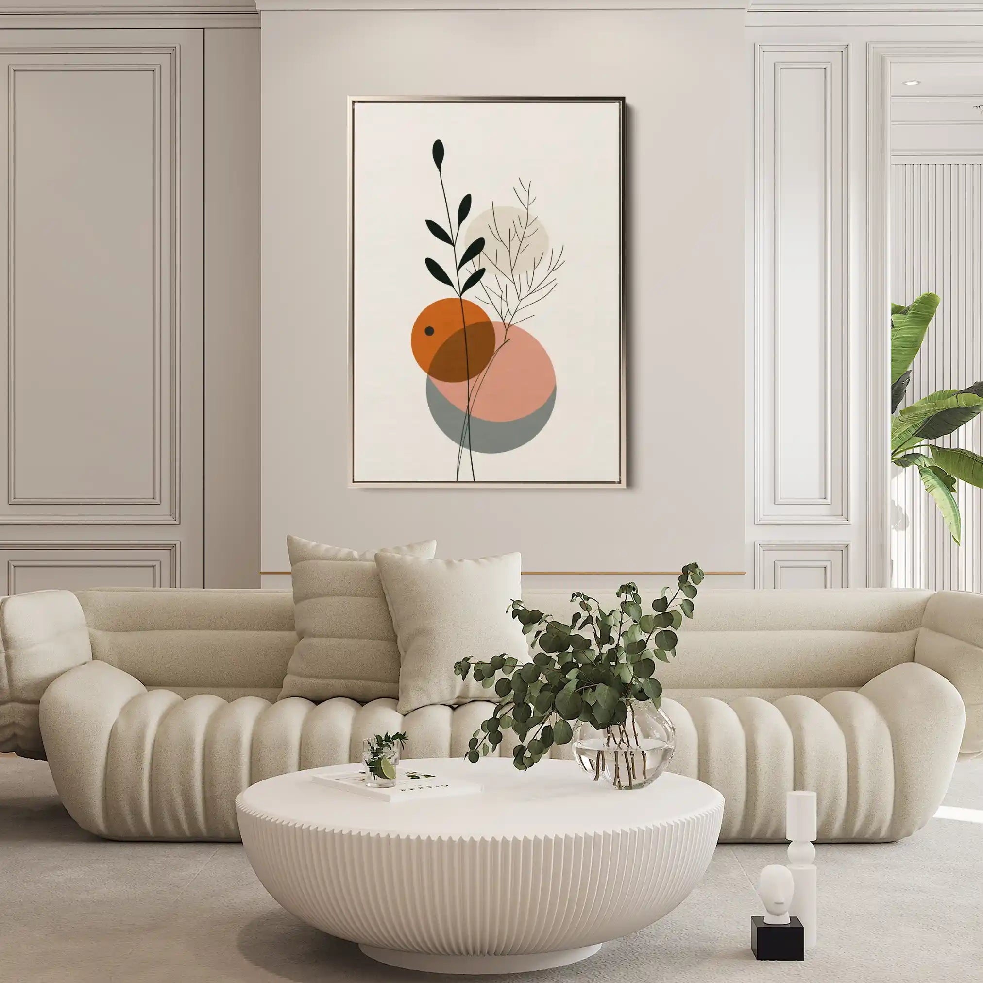 Boho 002 Canvas Art 60 x 40 cm / Black