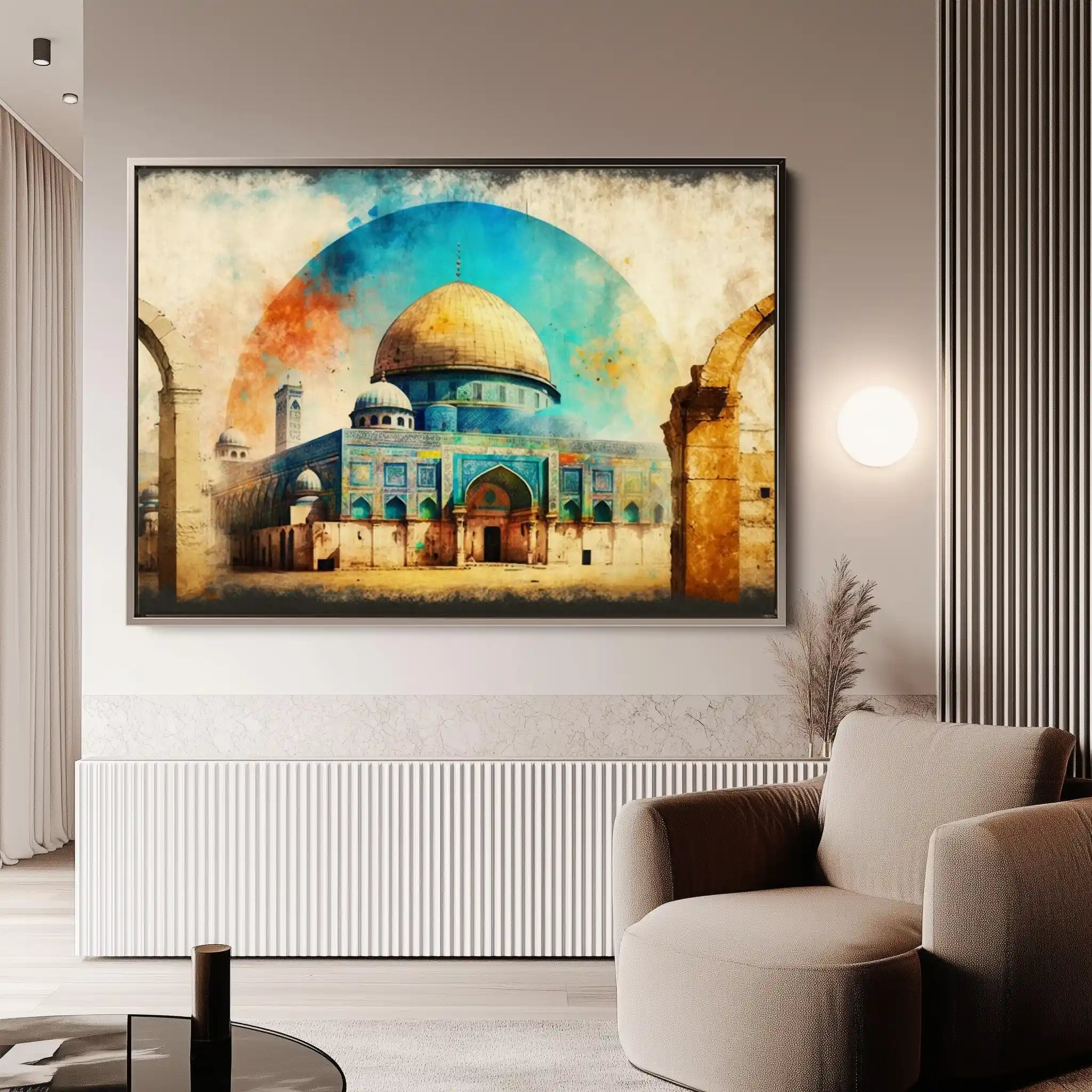 Palestine 002 Canvas Art 60 x 40 cm / Black