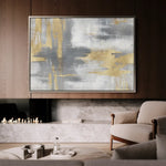 Abstract 003 Canvas Art 60 x 40 cm / Black