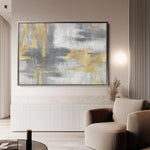Abstract 003 Canvas Art 60 x 40 cm / Black