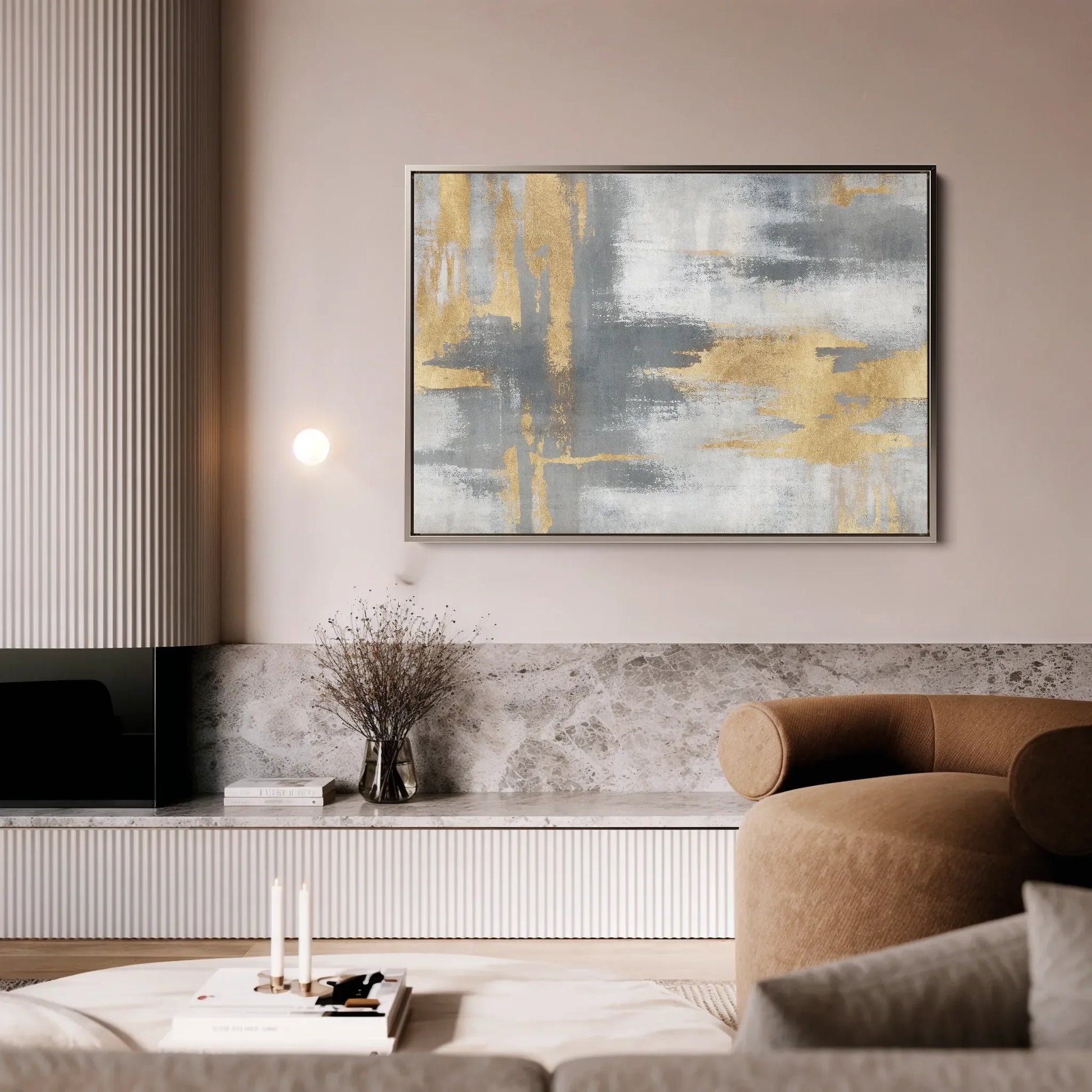 Abstract Canvas Wall Art WAD003-A 90 x 60 cm / Stretched on hidden frame