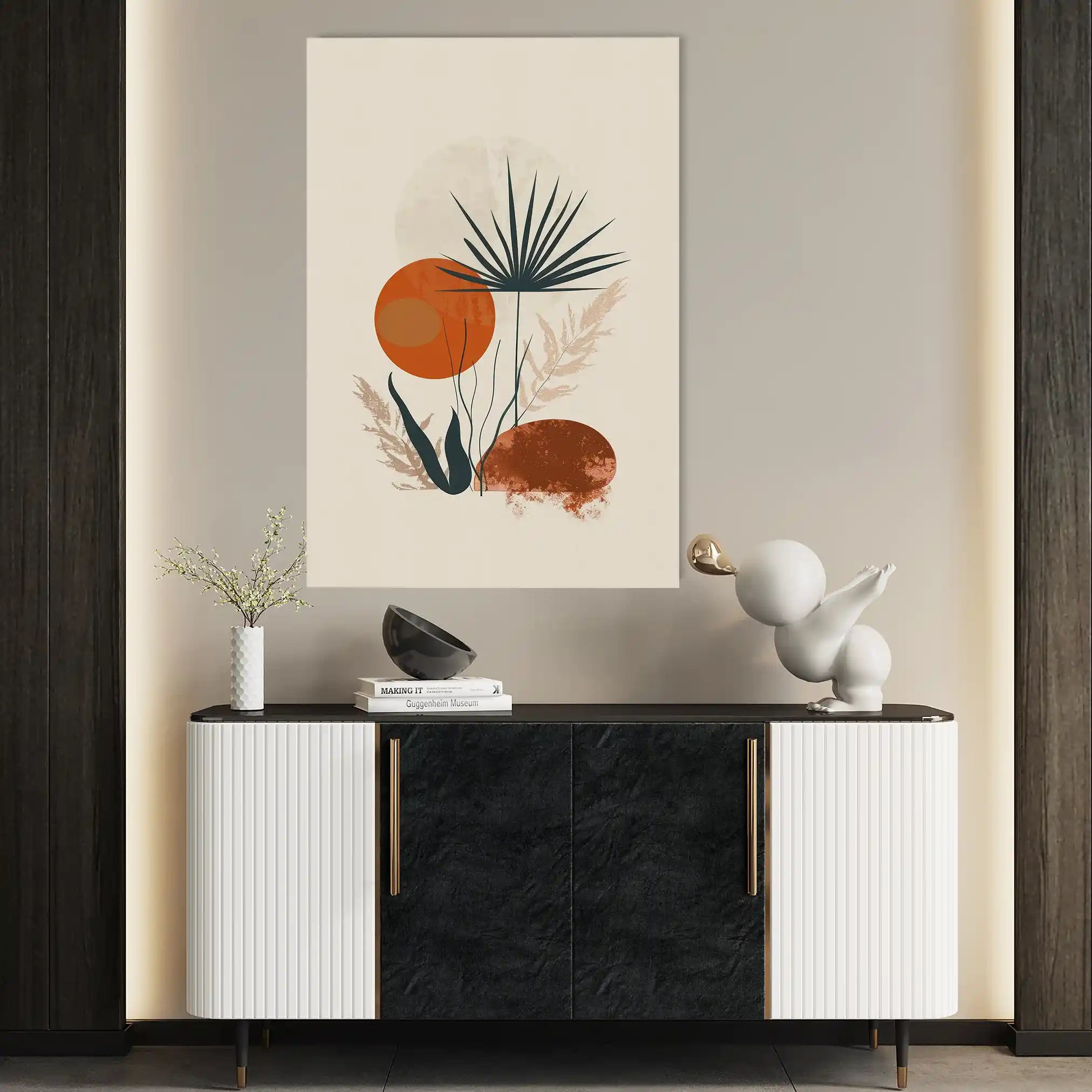 Boho 003 Canvas Art 60 x 40 cm / Black