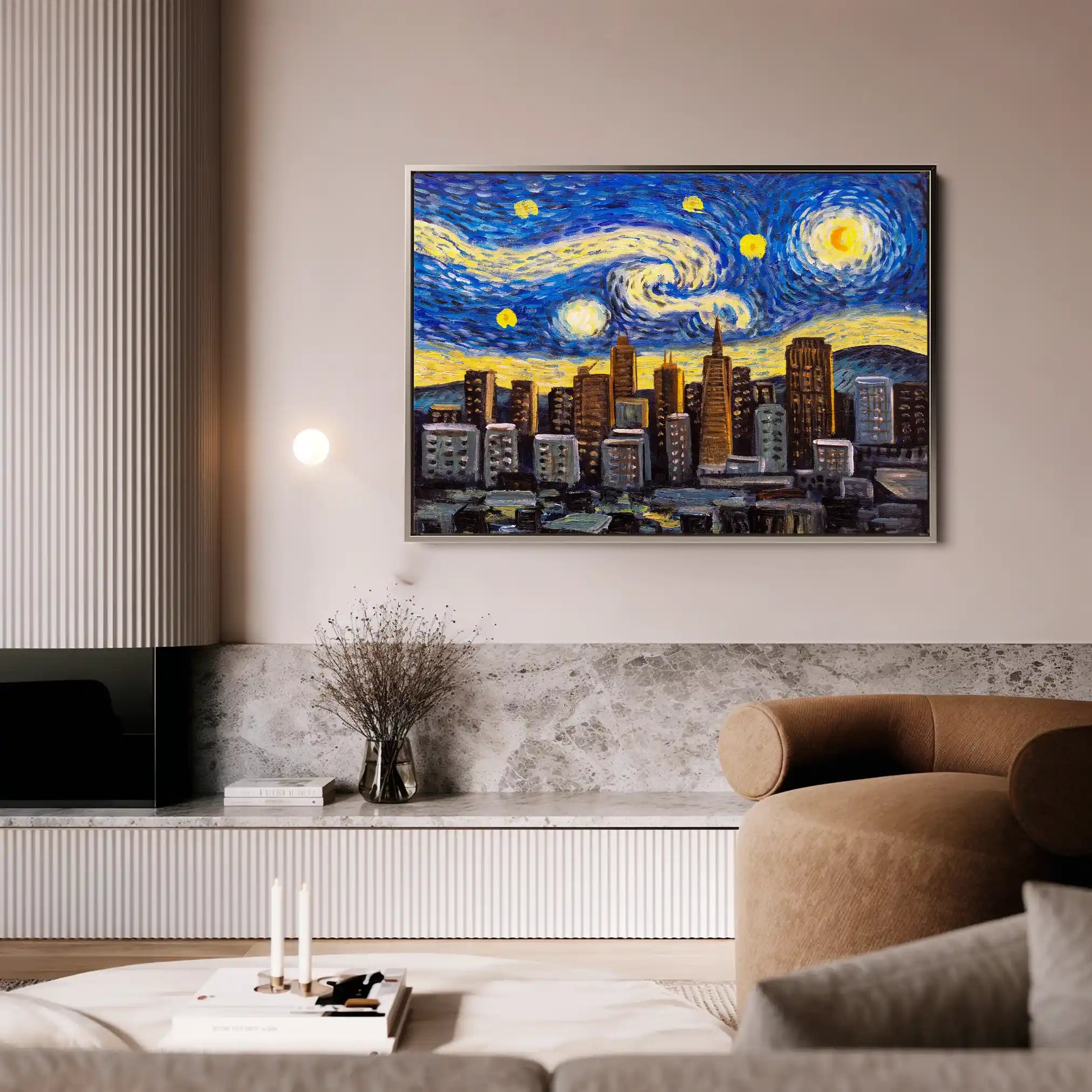 Landscape 003 Canvas Art 60 x 40 cm / Black