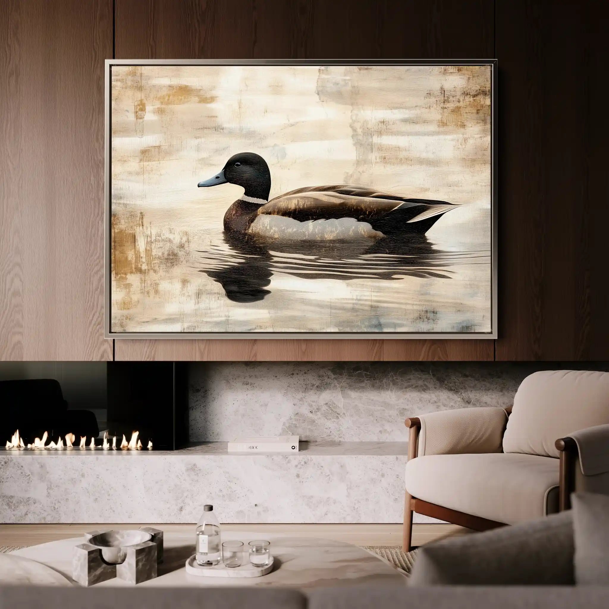 Animals 004 Canvas Art 60 x 40 cm / Black