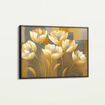 Floral 004 Canvas Art 60 x 40 cm / Black