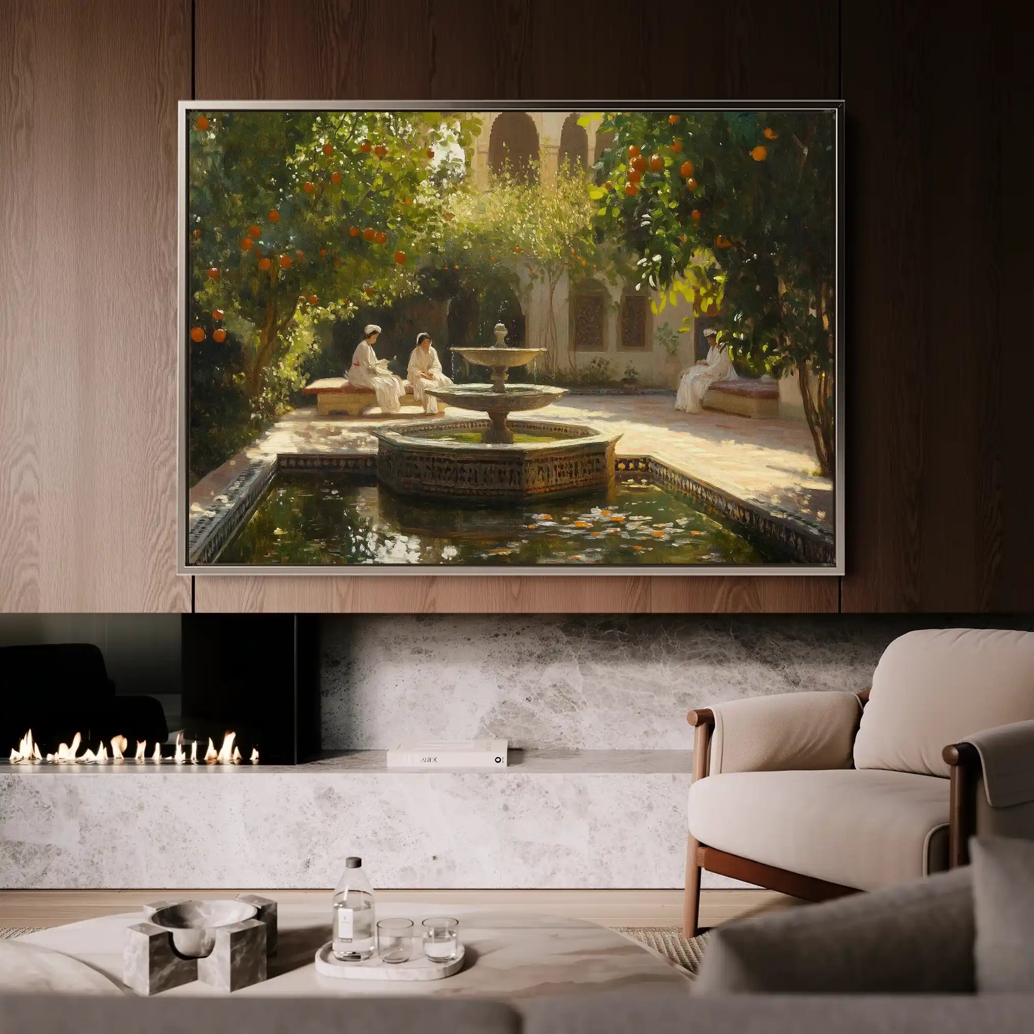 Orientalist 004 Canvas Art 60 x 40 cm / Black