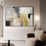 Abstract 005 Canvas Art 60 x 40 cm / Black