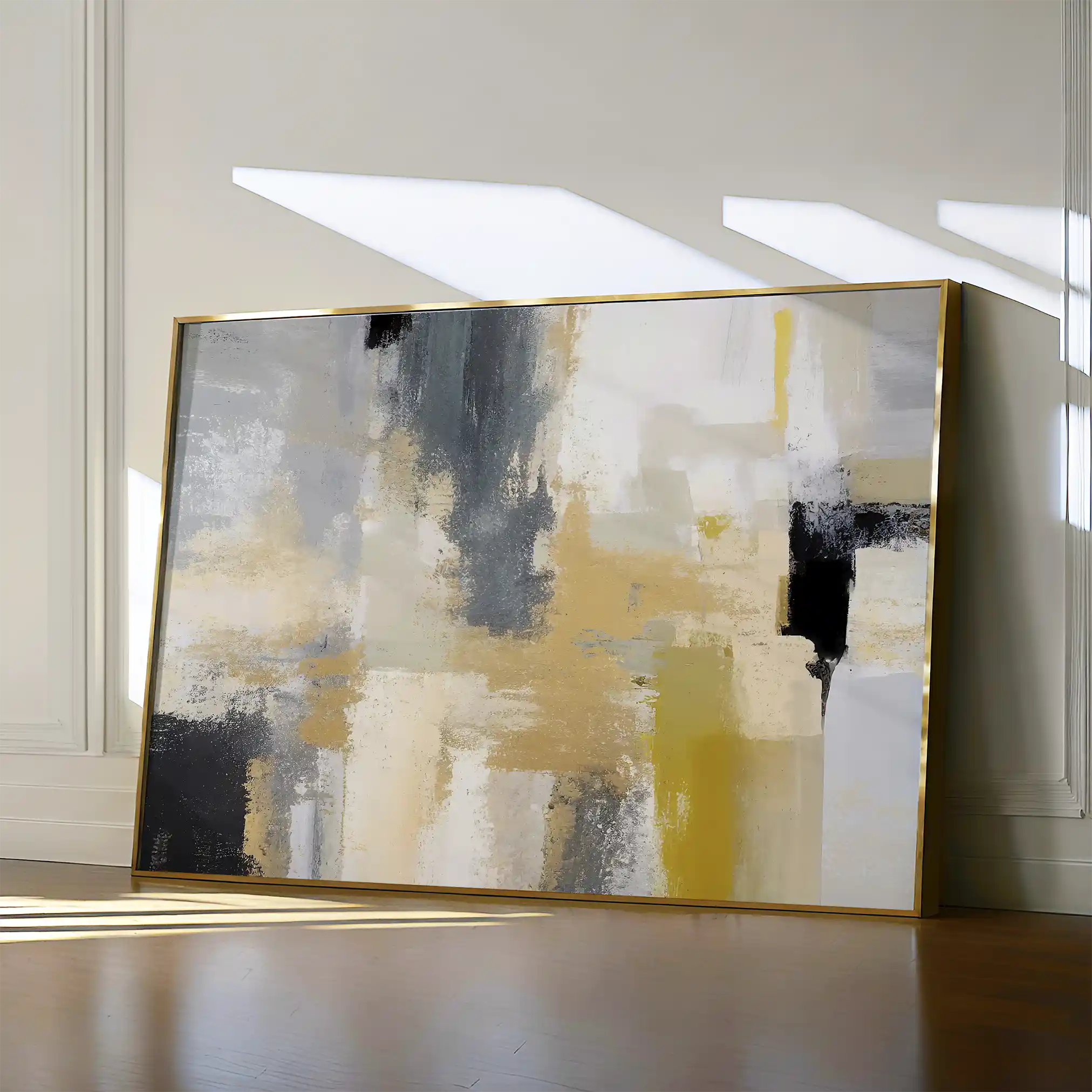 Abstract 005 Canvas Art 60 x 40 cm / Black