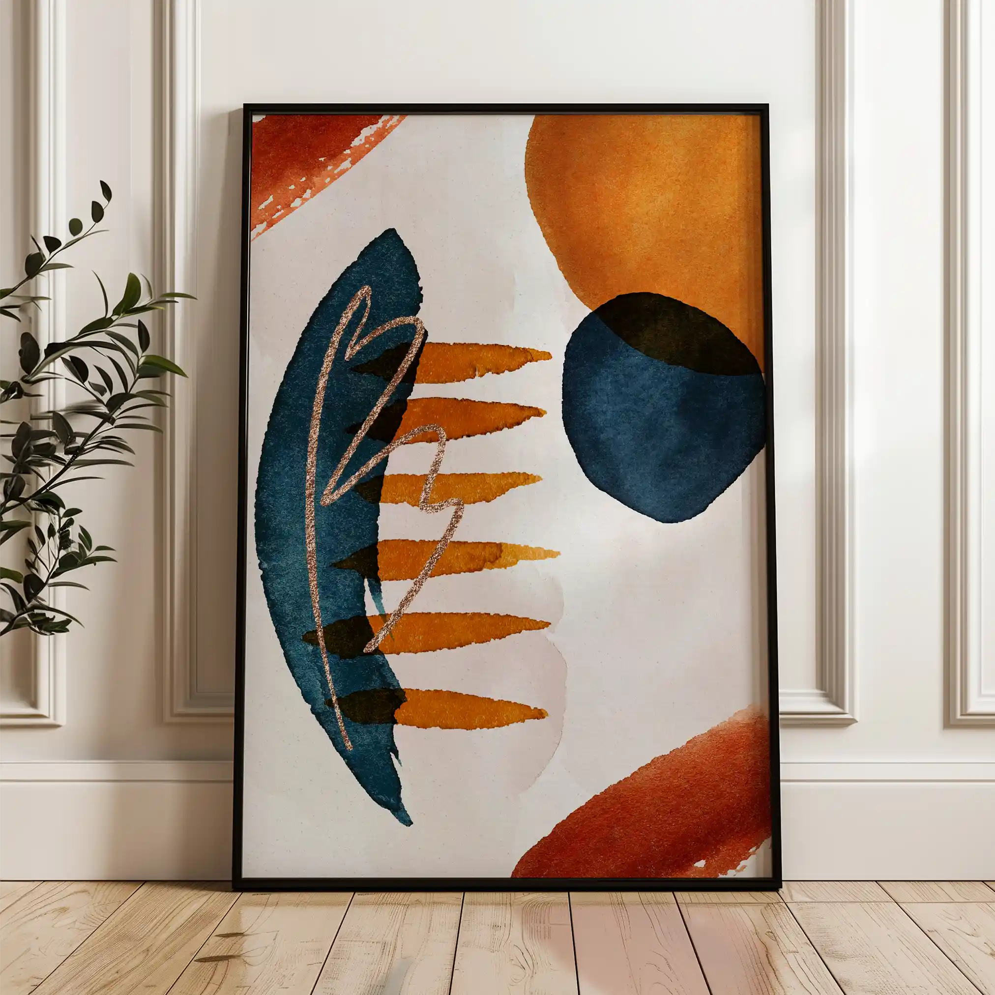 Boho 005 Canvas Art 60 x 40 cm / Black