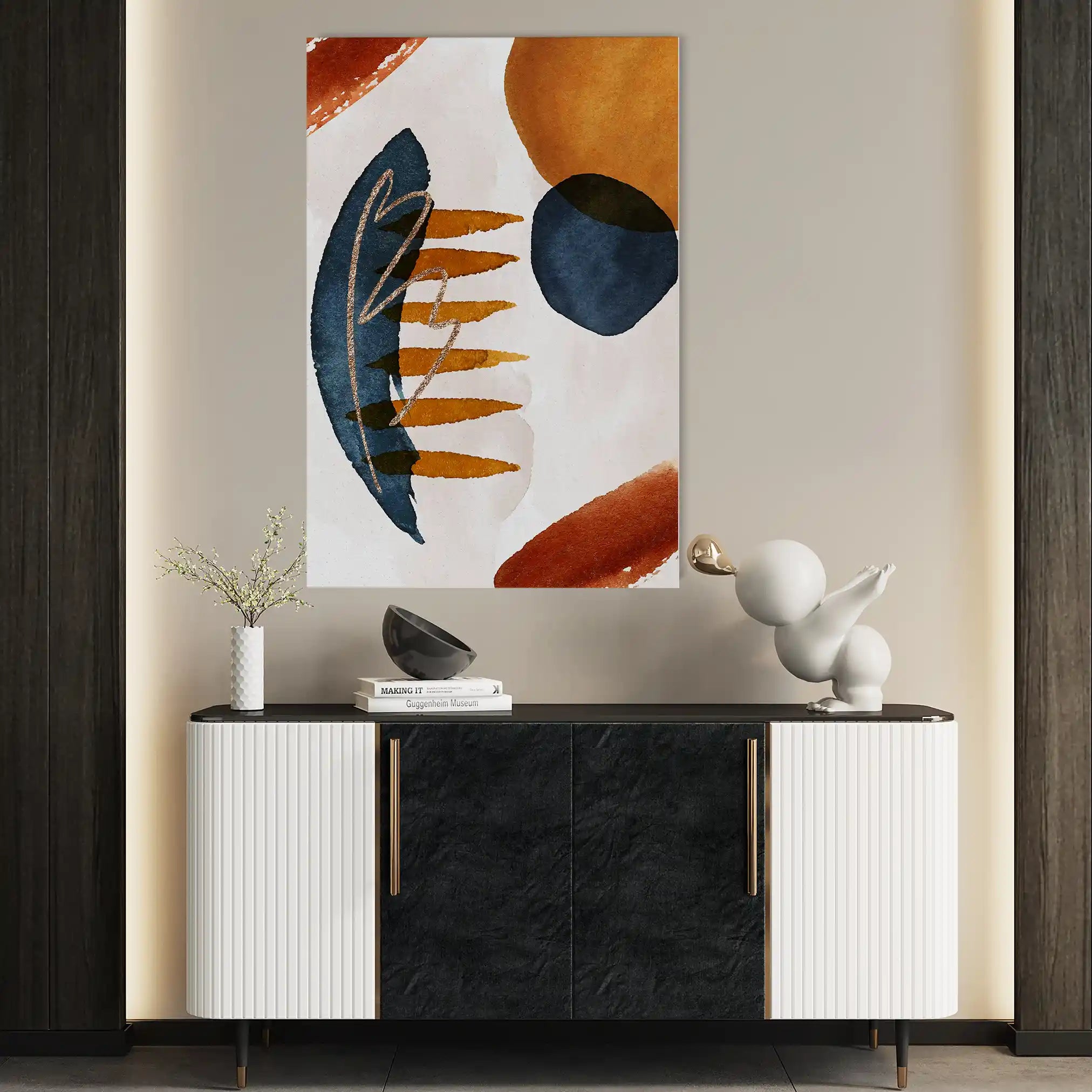 Boho 005 Canvas Art 60 x 40 cm / Black