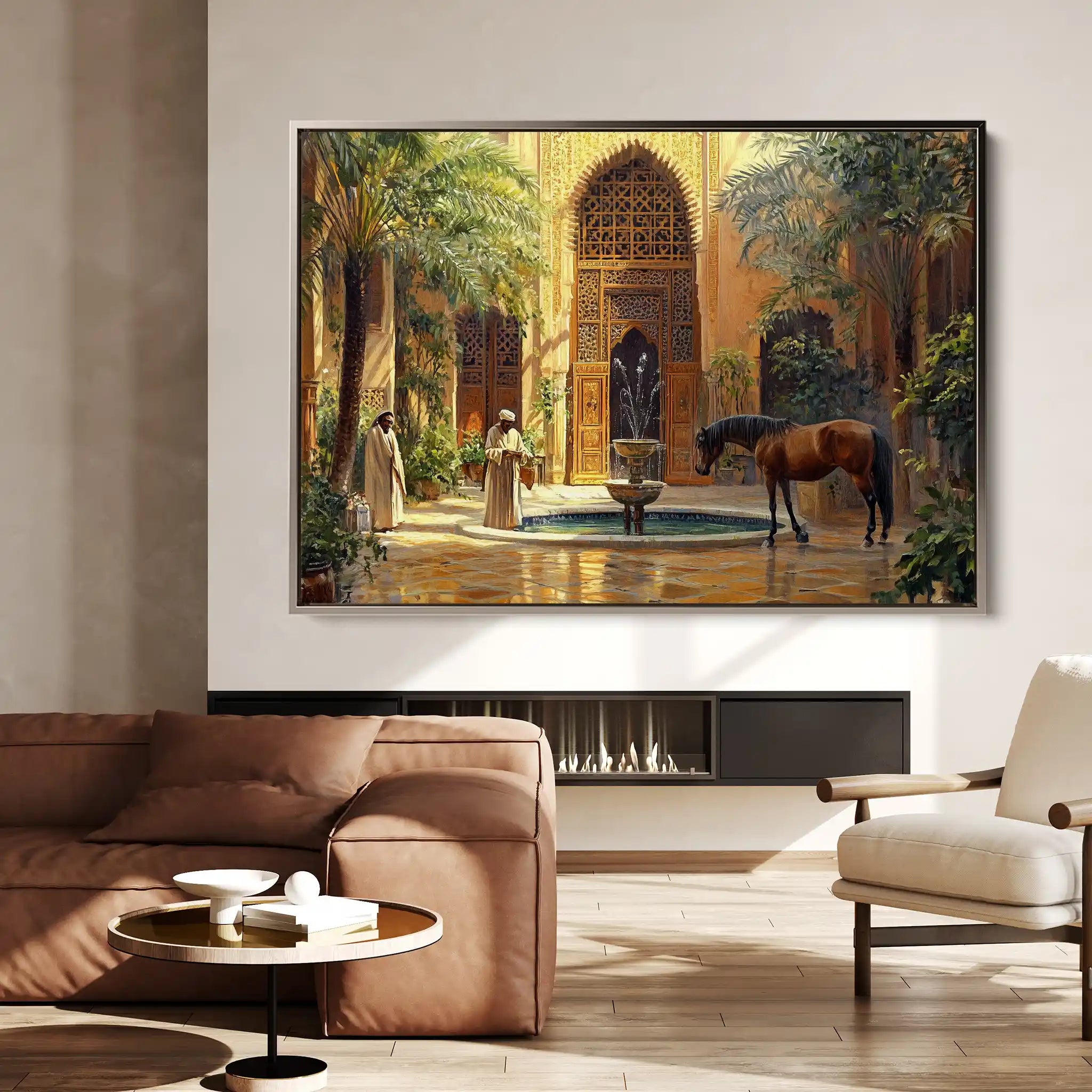 Orientalist 005 Canvas Art 60 x 40 cm / Black