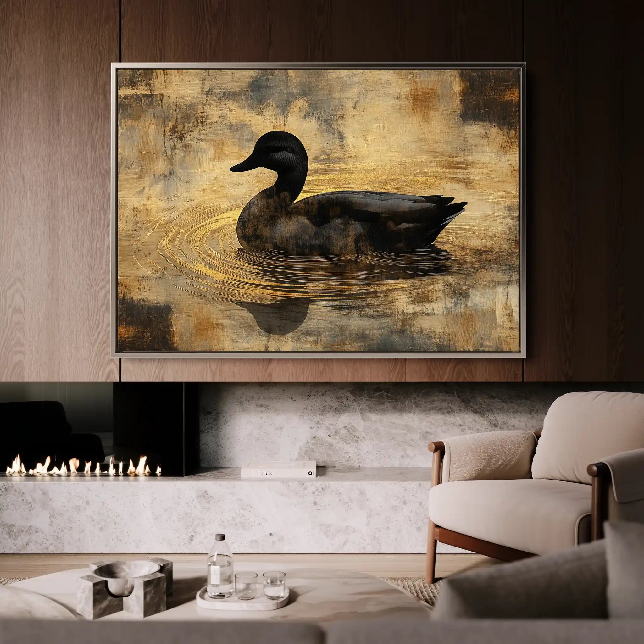 Animals 006 Canvas Art 60 x 40 cm / Black