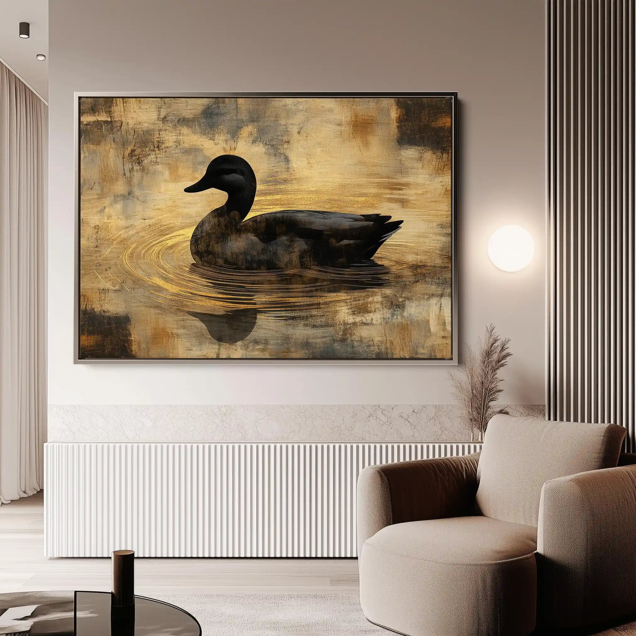Animals 006 Canvas Art 60 x 40 cm / Black