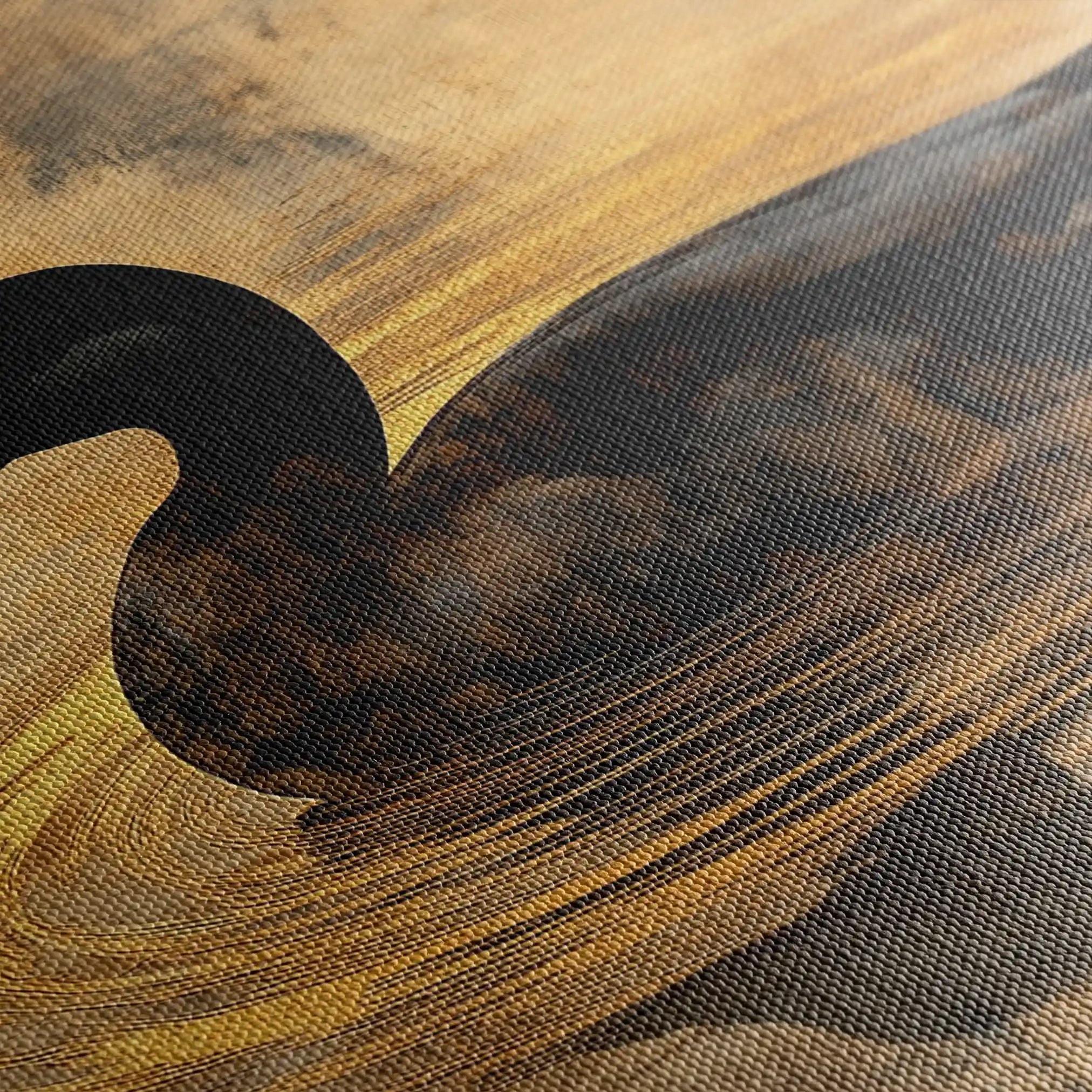 Animals 006 Canvas Art 60 x 40 cm / Black