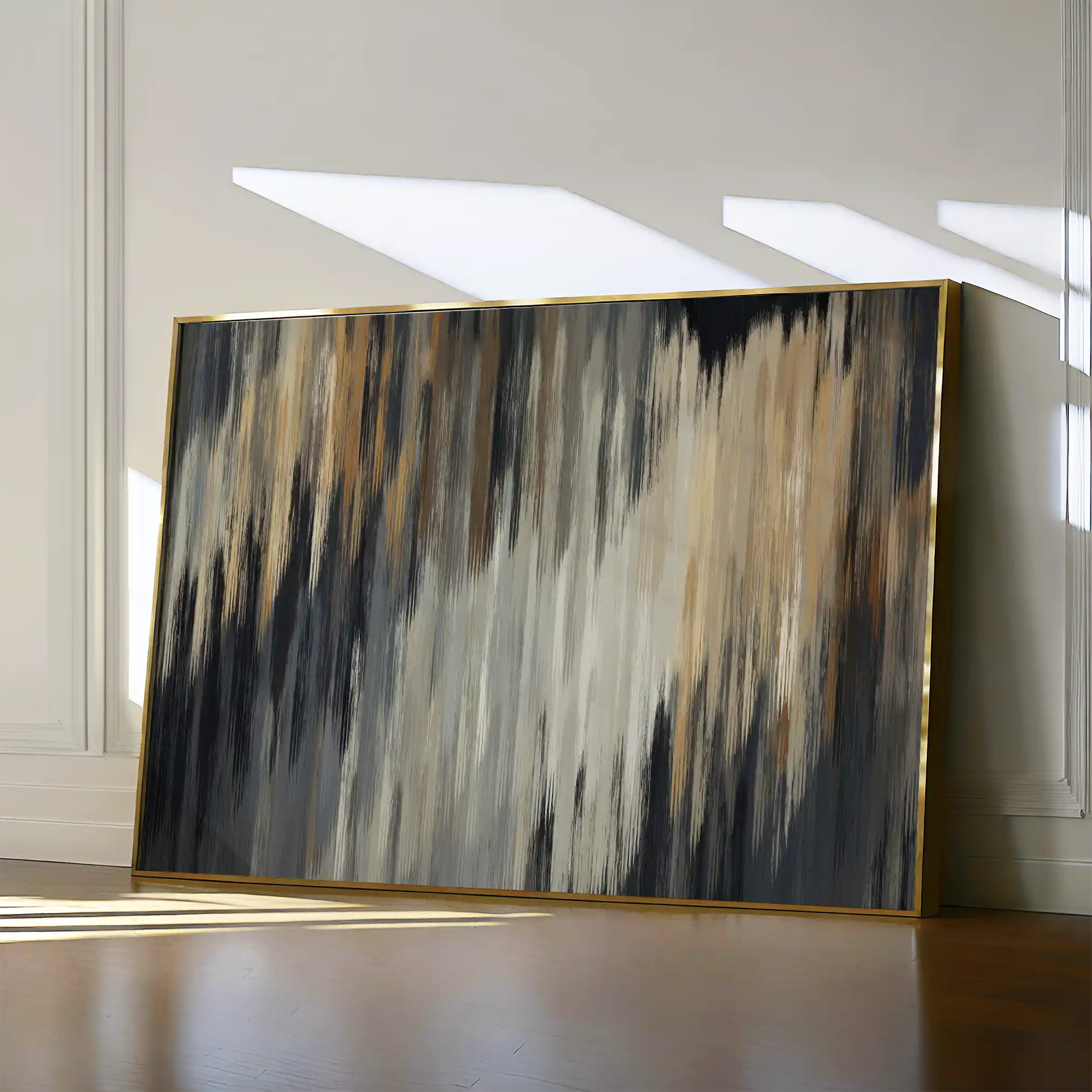 Abstract 006 Canvas Art 60 x 40 cm / Black