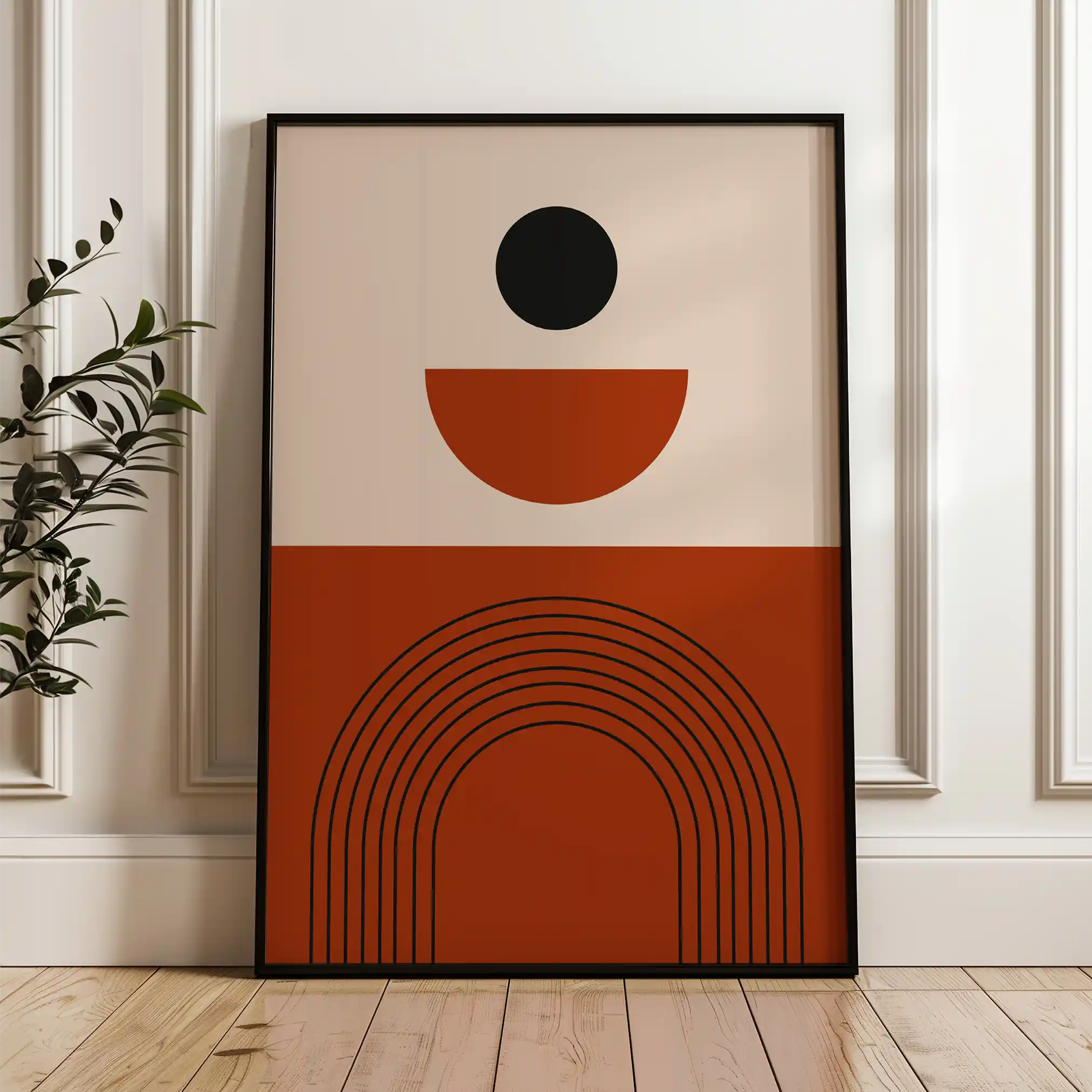 Boho 006 Canvas Art 60 x 40 cm / Black