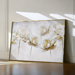 Floral 006 Canvas Art 60 x 40 cm / Black