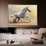 Horses 006 Canvas Art 60 x 40 cm / Black