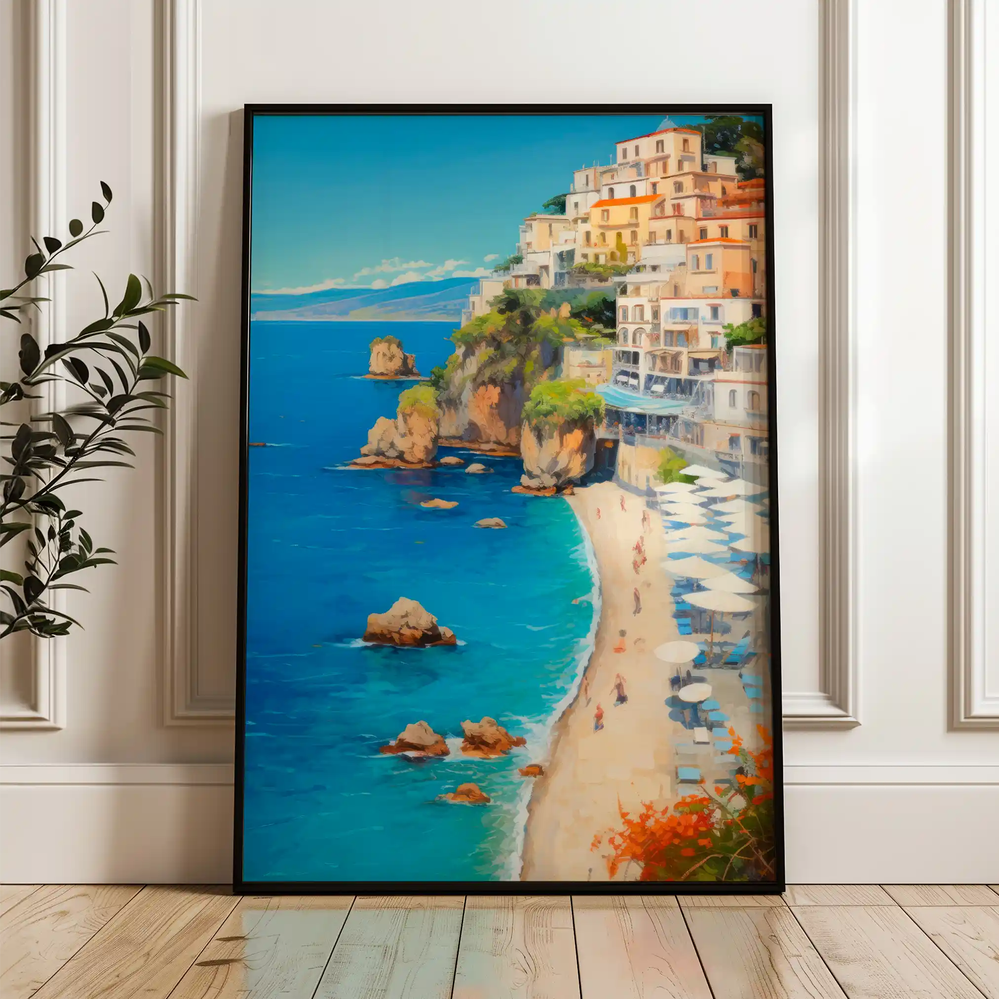 Landscape 006 Canvas Art 60 x 40 cm / Black