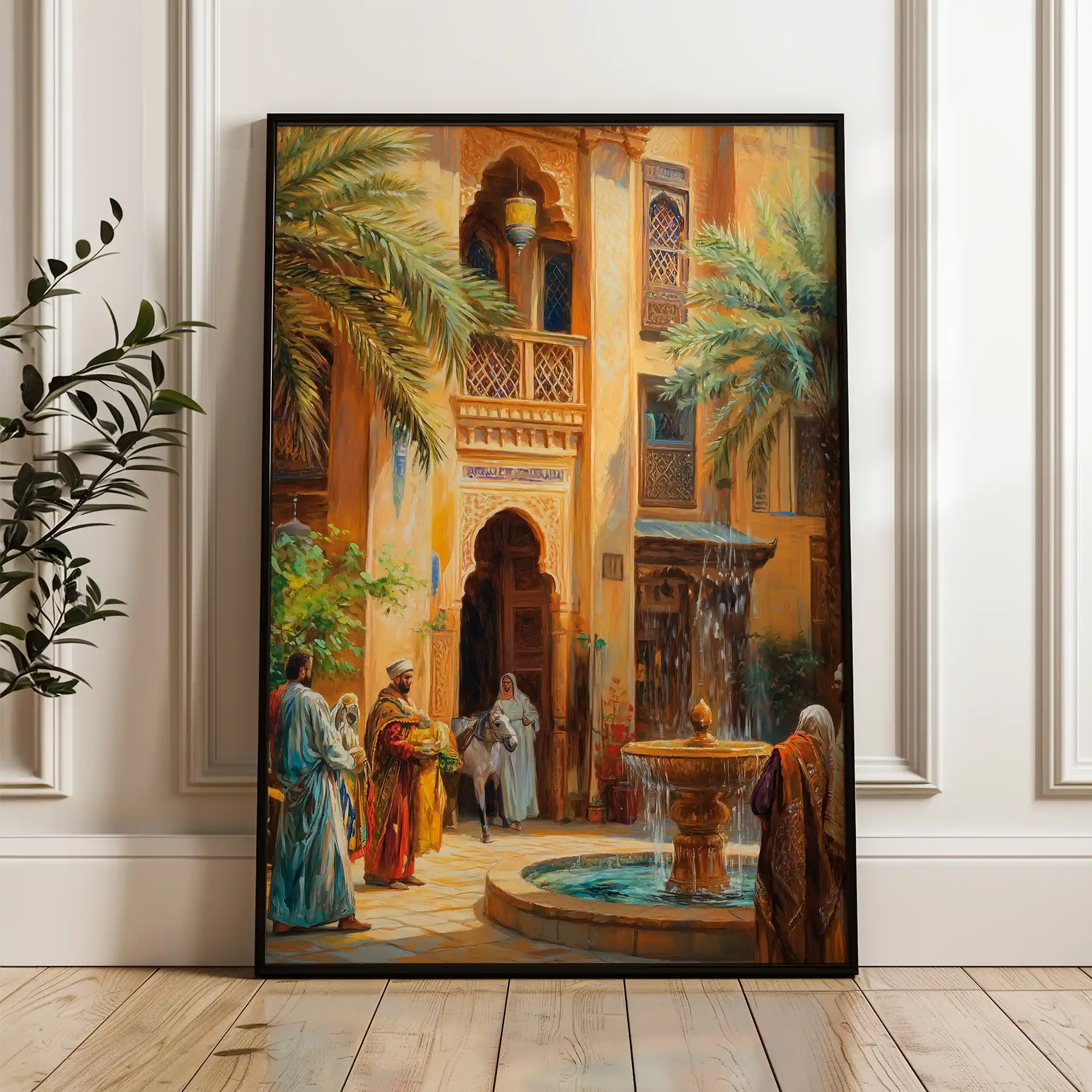 Orientalist 006 Canvas Art 60 x 40 cm / Black