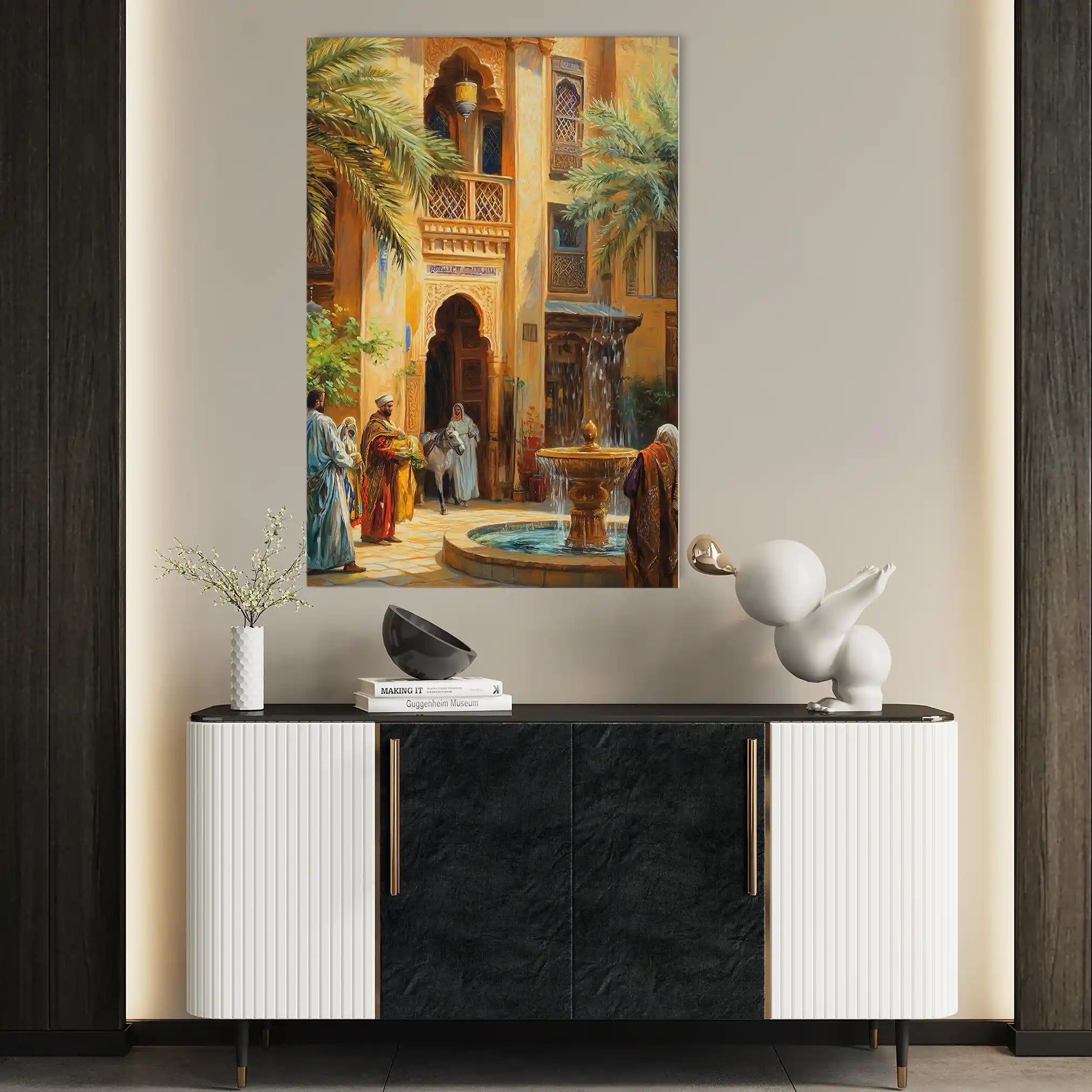 Orientalist 006 Canvas Art 60 x 40 cm / Black